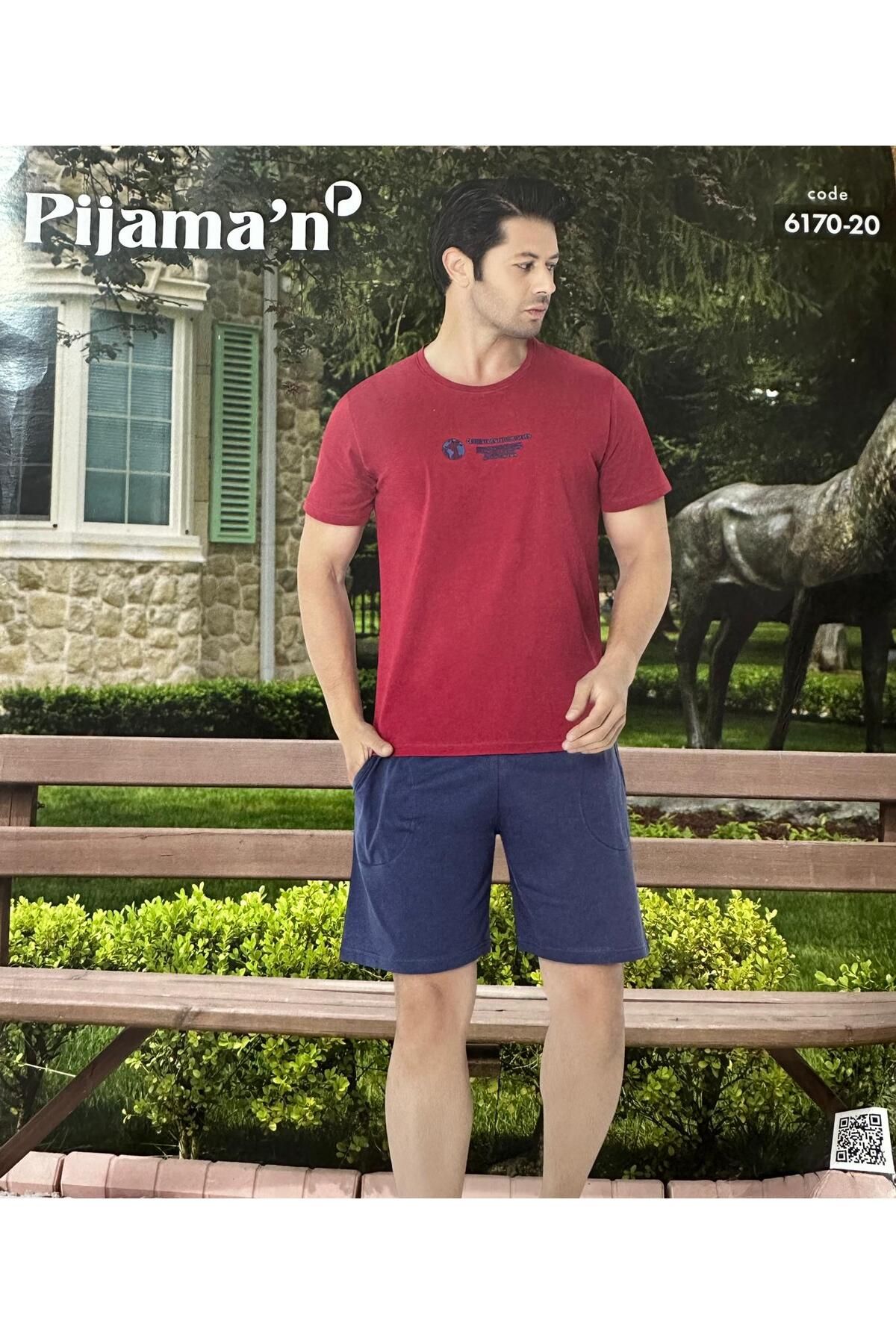 Pijaman MEVSİMLİK ERKEK 2 RENKLI PİJAMA TAKIMI