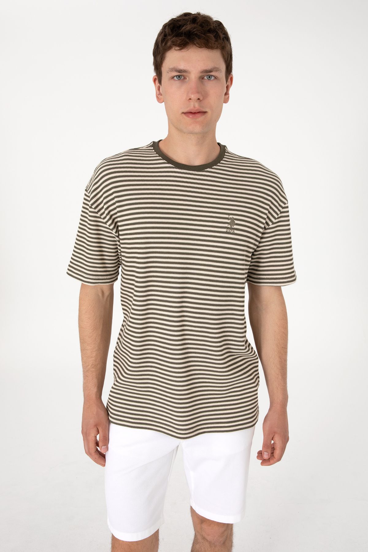 U.S. Polo Assn. Erkek Vizon Tişört 50300153-VR052