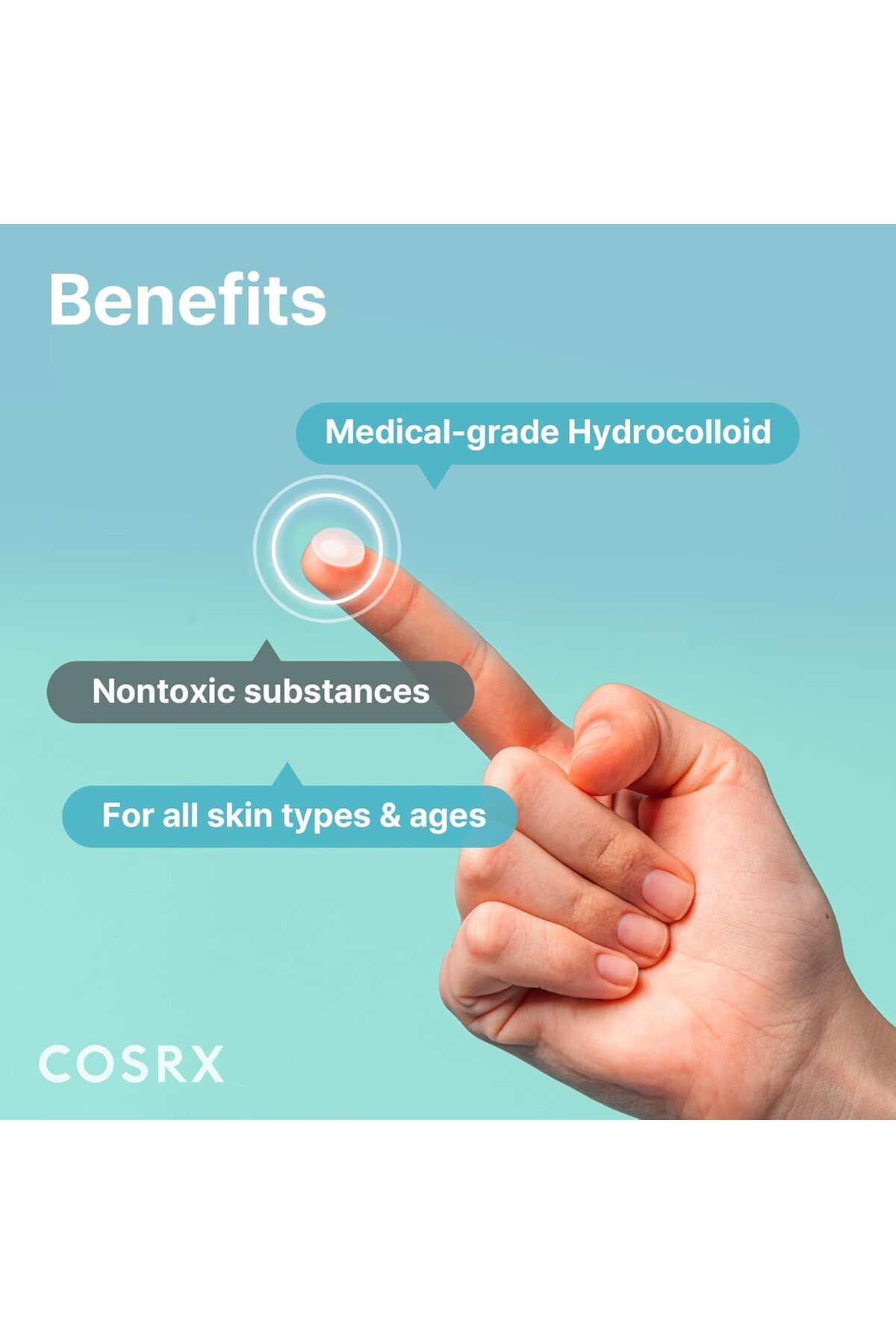Cosrx-Acne Pimple Patch (96) Absorbing Hydrocolloid Original 3 Size Patches for Blemishes and Zits C 9