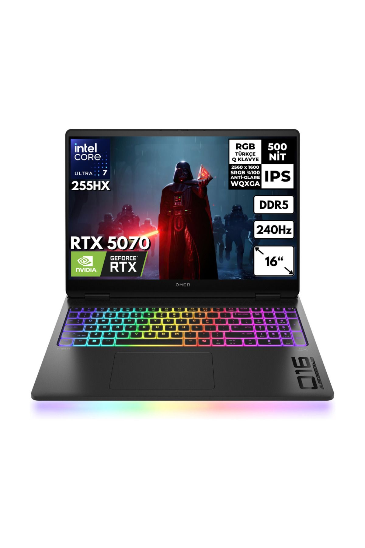 HP Omen Max Ultra 7-255HX 32GB 1TBSSD RTX5070 (8GB-GDDR7) 16" 240Hz 2K Win10 Home B92QXEAHMF82