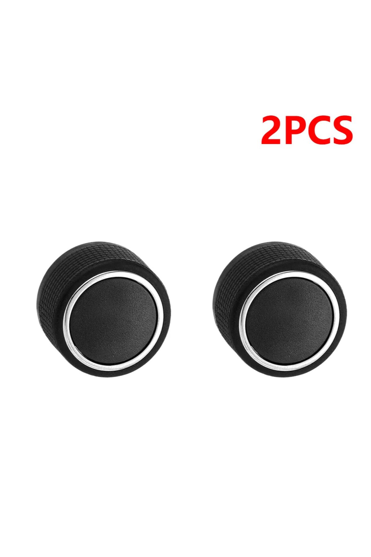 ALLOYSEED-2pcs 2/1pcs Car Audio Radio Volume Control Knob Dial Tuner Volume Rotary Knob Button Switch Cap For 1