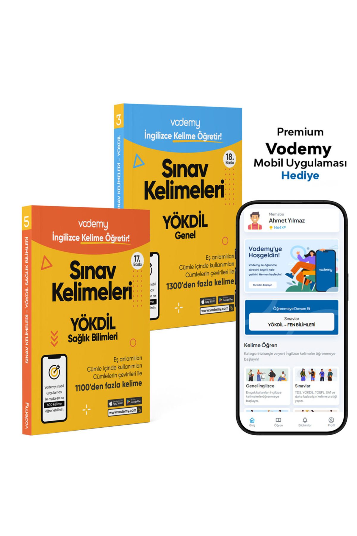 Anonim Yayıncılık YÖKDİL Sağlık Bilimleri İçin İngilizce Kelime Kitabı – Vodemy Eğitim Seti + Mobil Uygulama