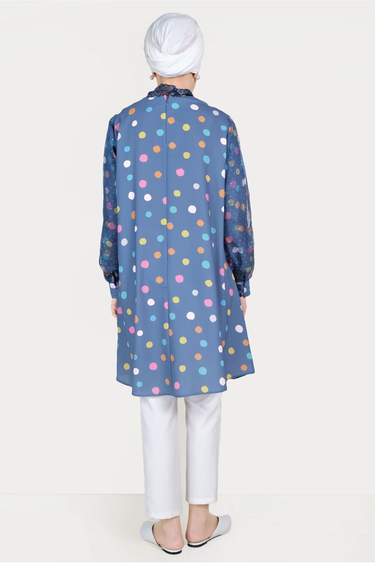 Alvina-Tule Detail Pointed Tunic 40503 3