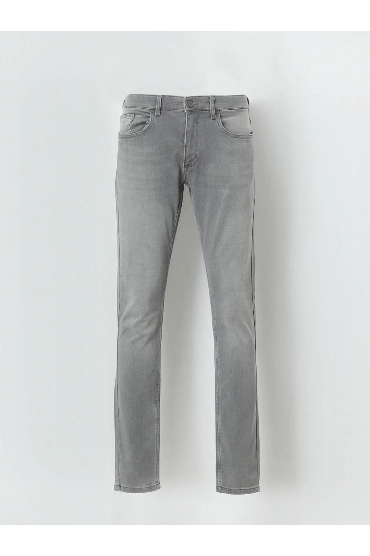 Kip-Gray Slim Fit Denim Cotton Blended Trousers 5