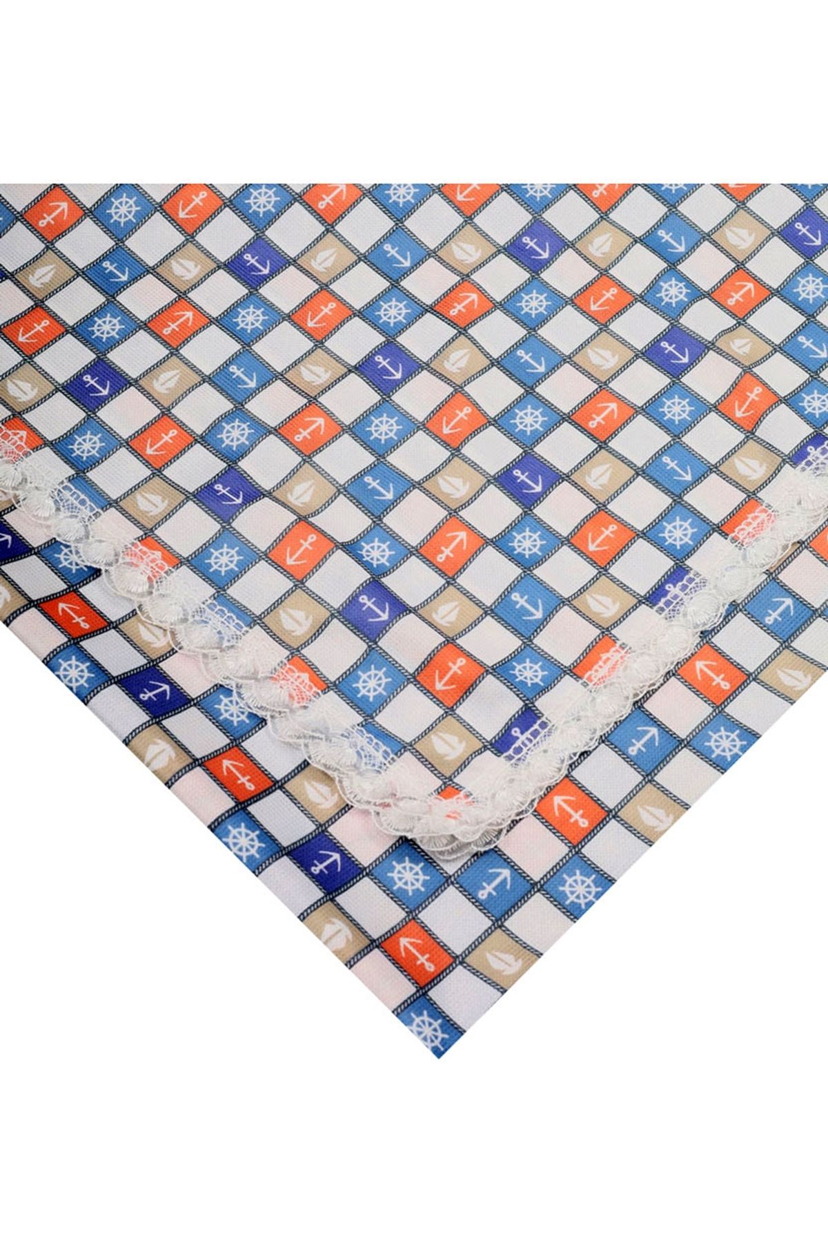 BAYSEM 150 x 150 cm. Güpürlü Dijital Raşel Masa Örtüsü - Sofra Bezi - Renk-16