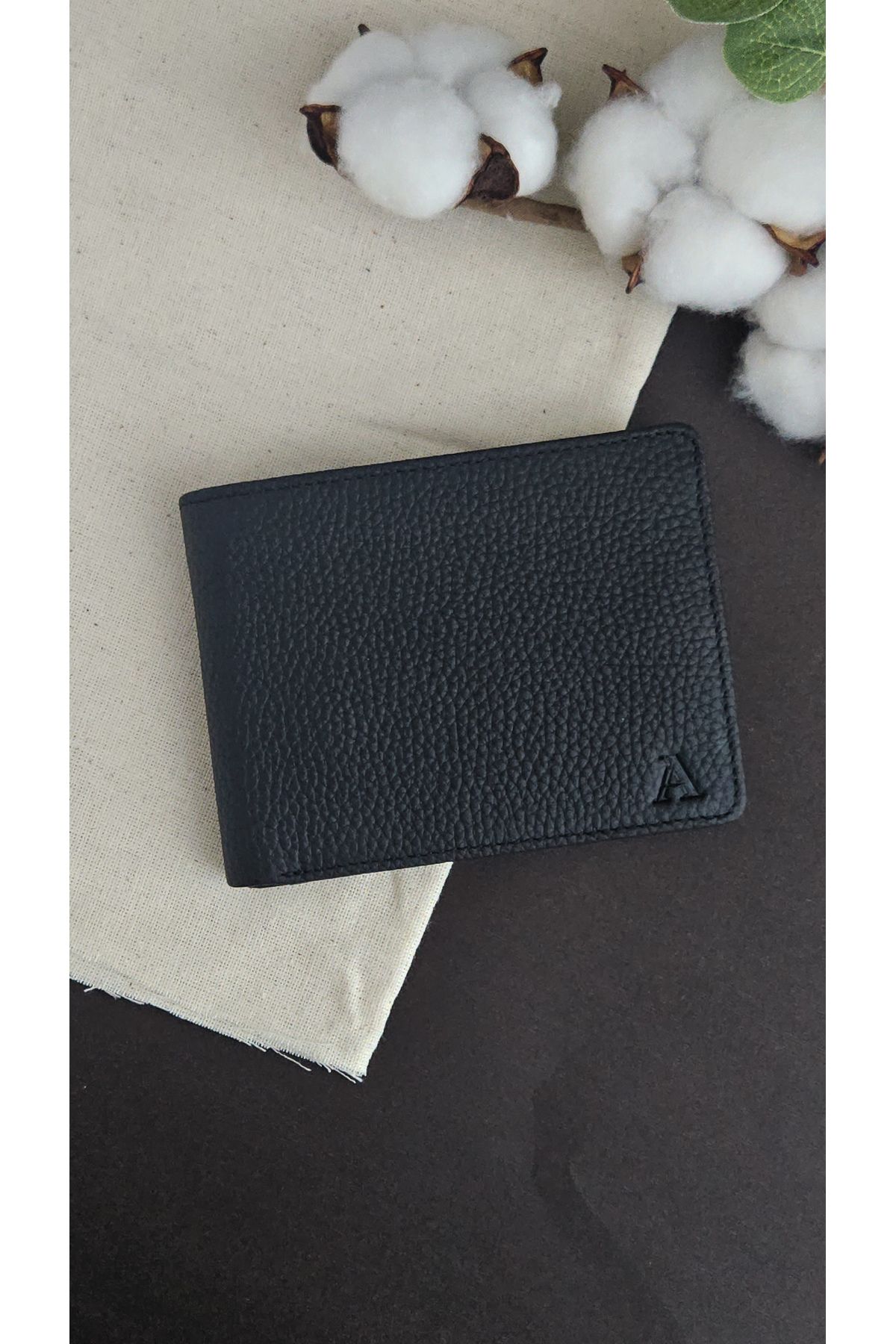 Aydın Deri Luxury Hakiki Deri Siyah Cüzdan - Kadın Erkek Unisex Günlük& Hediye