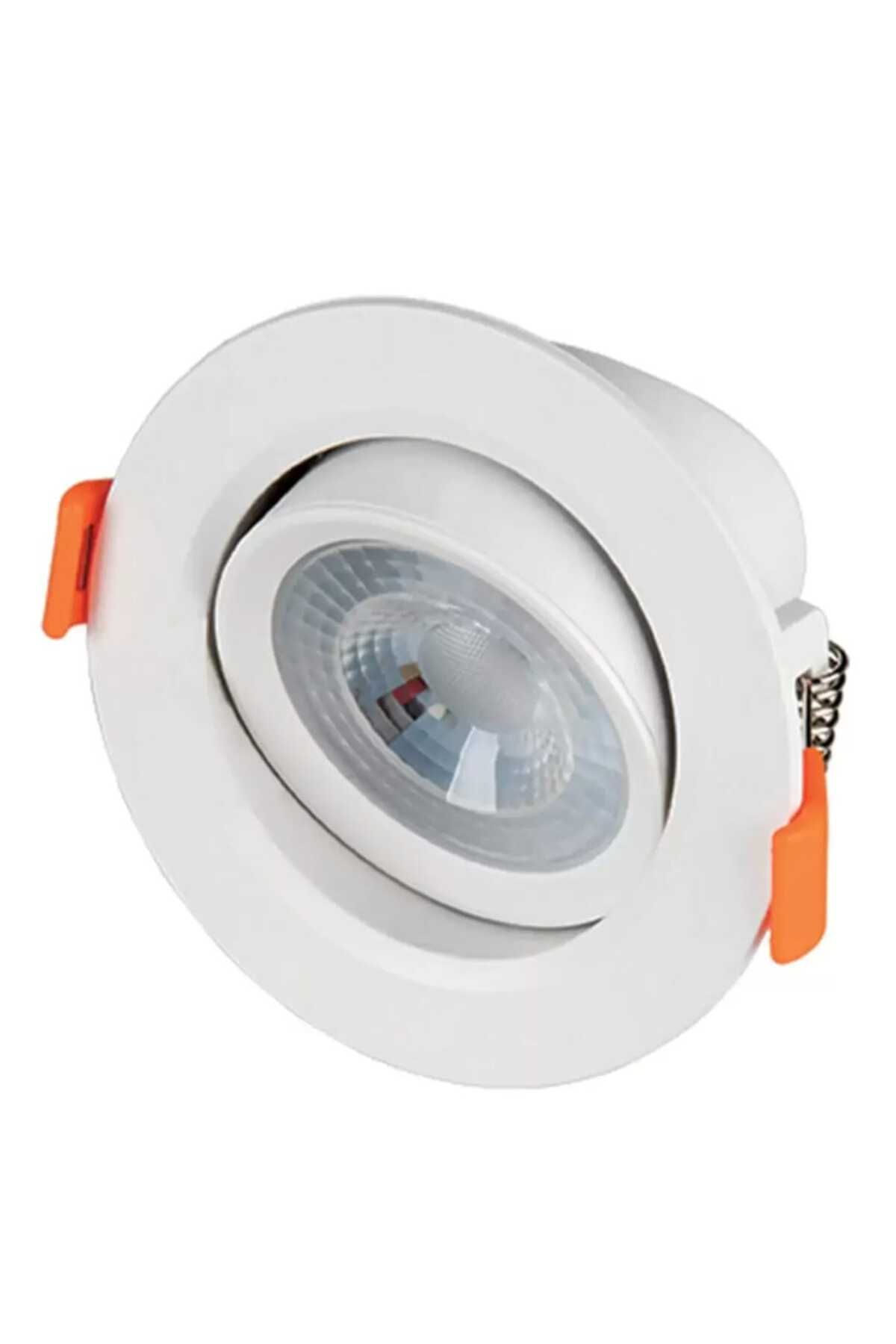 KRT Ct-5204 2" Akik Led Armatür 5 Watt Beyaz Gövde (Beyaz Işık) Spot Lamba