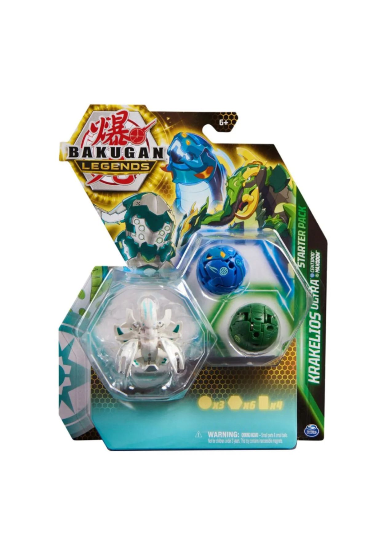 liss çarşı Bakugan Legends Starter 3 lü Krakelious Ultra ile Centipod ve Maxodon %100 Orj.