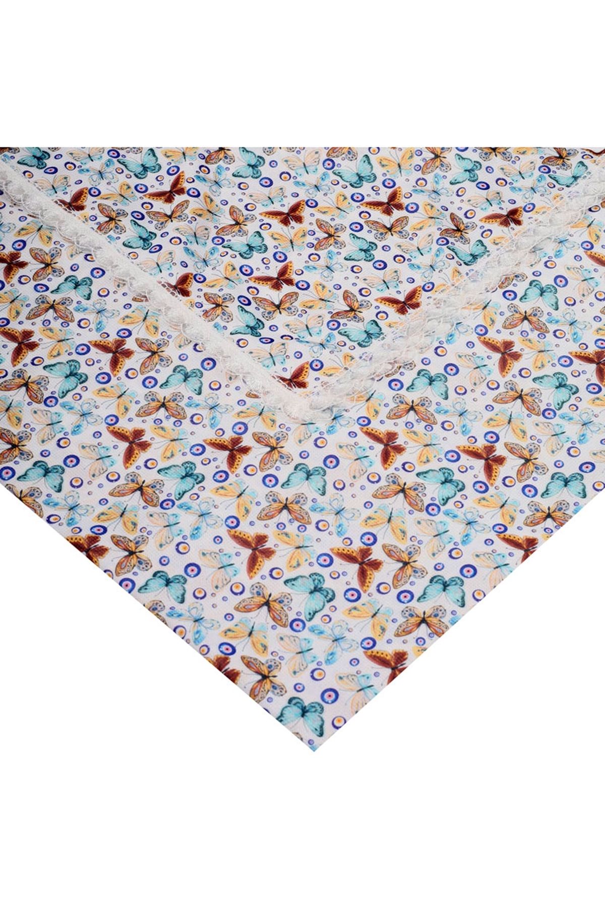 BAYSEM 200 X 200 cm. Güpürlü Dijital Raşel Masa Örtüsü - Sofra Bezi - Renk-16