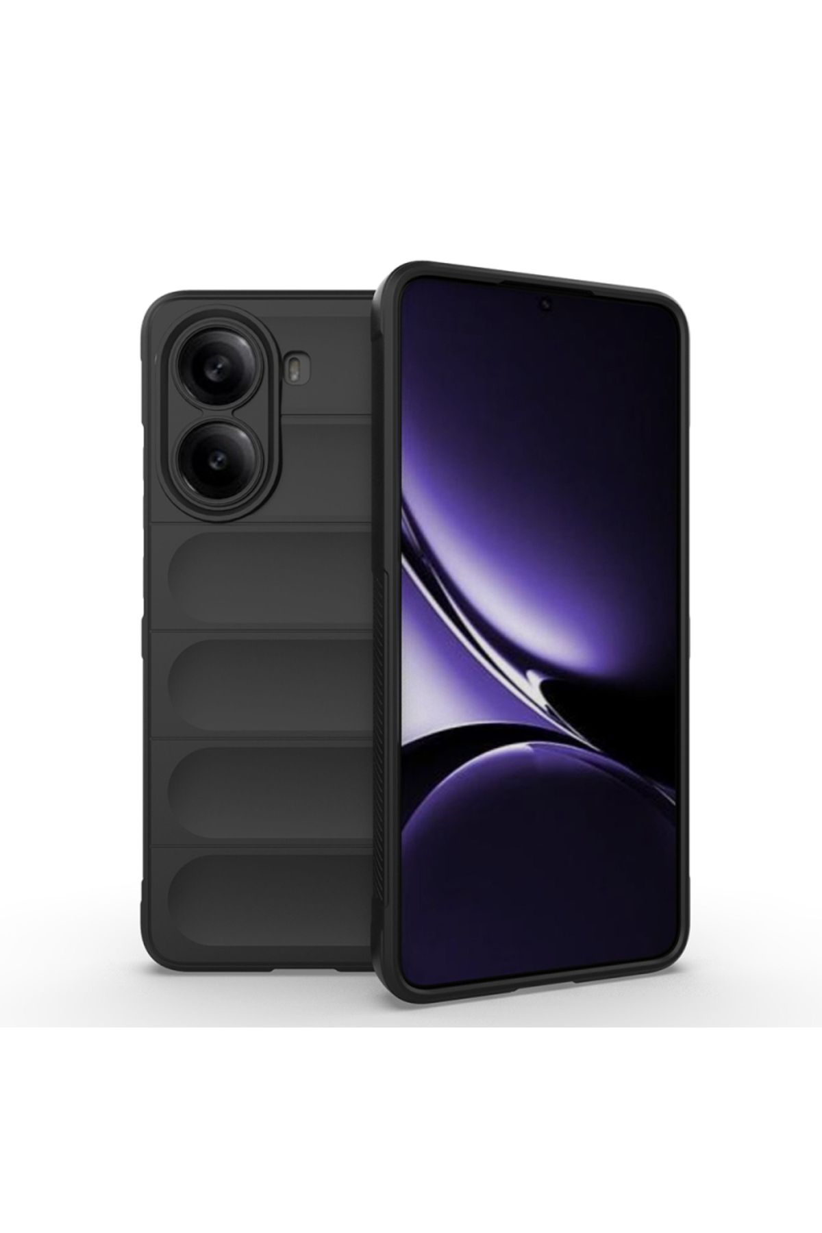 Coolacs Xiaomi Poco X7 Pro Uyumlu Kılıf Esnek Tpu Oyuklu Arka Yüzey Tasarımlı Silikon Kapak