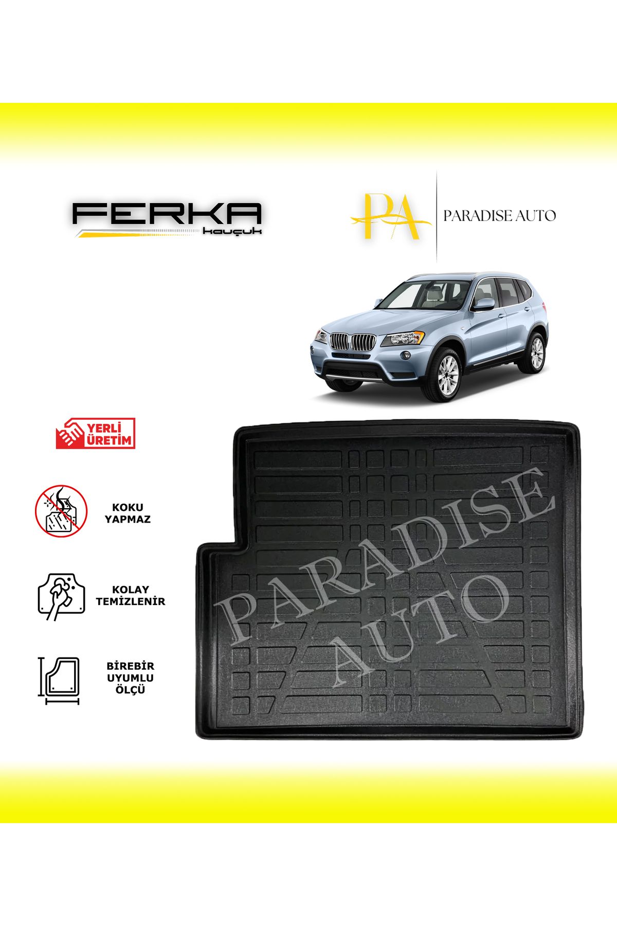 Paradise Auto BMW X3 SUV 4x4 2011-2018 Bagaj Havuzu