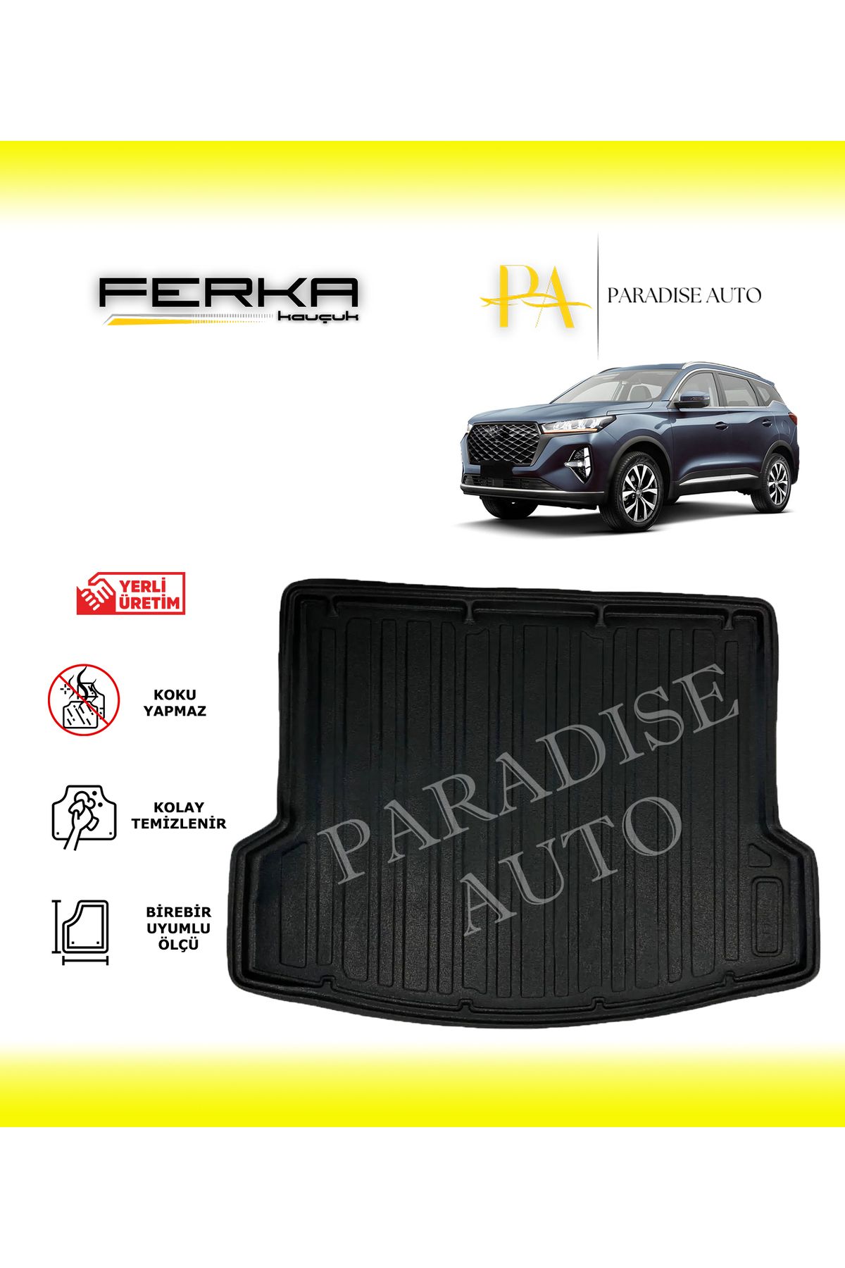 Paradise Auto Chery Tiggo 7 Pro 7 Koltuklu Avangarde 2024 ve Üstü Bagaj Havuzu