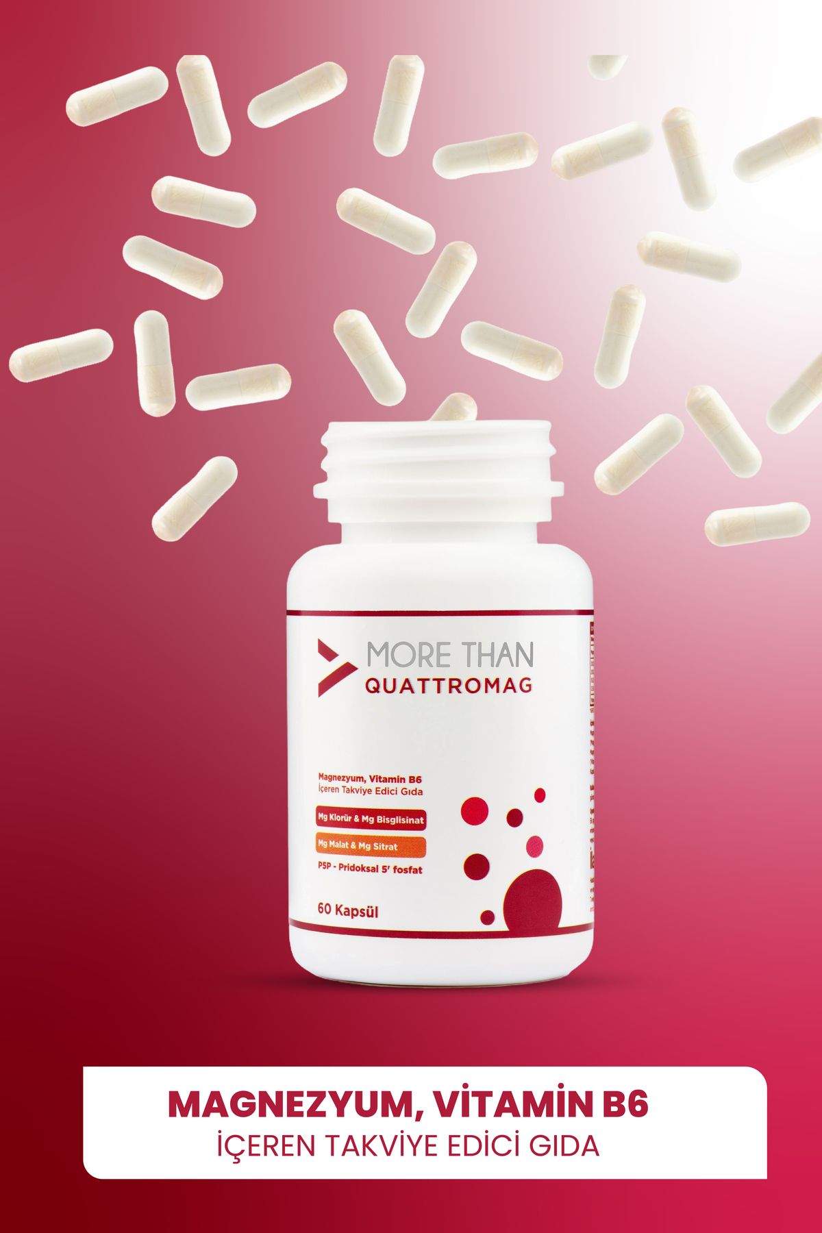 MORE THAN-Quattromag Magnesium Complex 60 Capsules 4