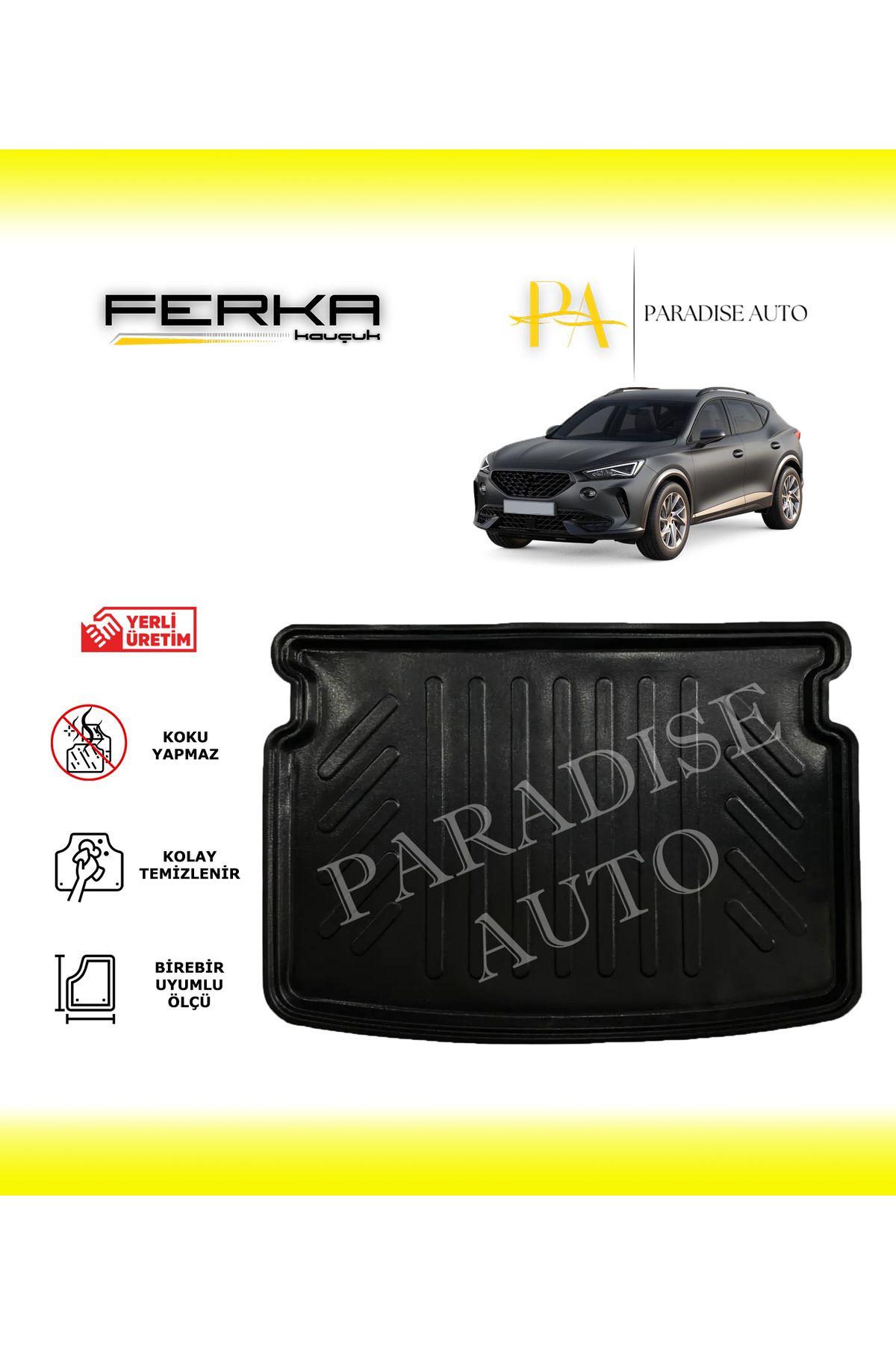 Paradise Auto Cupra Formentor Alt Kademe SUV 2020 ve Üstü Bagaj Havuzu