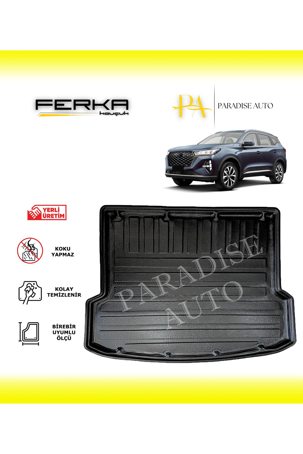 Paradise Auto Chery Tiggo 7 Pro 2023 ve Üstü Bagaj Havuzu