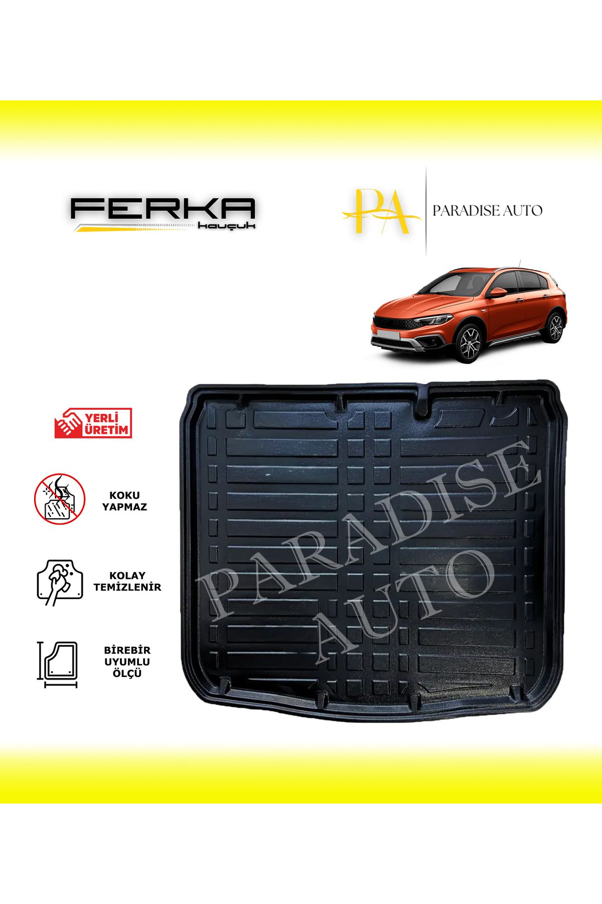 Paradise Auto Fiat Egea Cross 2021 ve Üstü Bagaj Havuzu