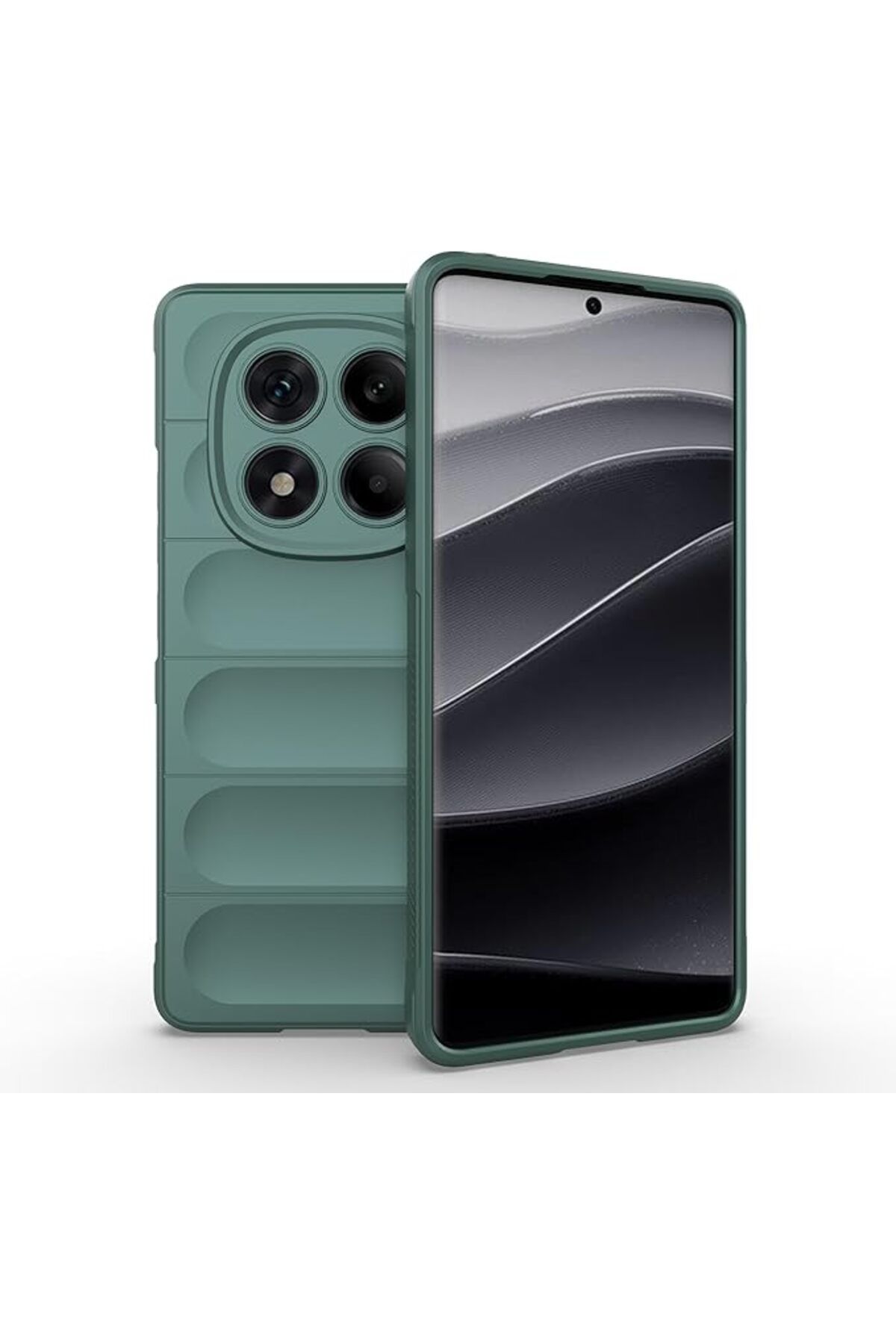 Coolacs Xiaomi Redmi Note 14 Pro 4G Uyumlu Kılıf Esnek Tpu Oyuklu Arka Yüzey Tasarımlı Silikon Kapak