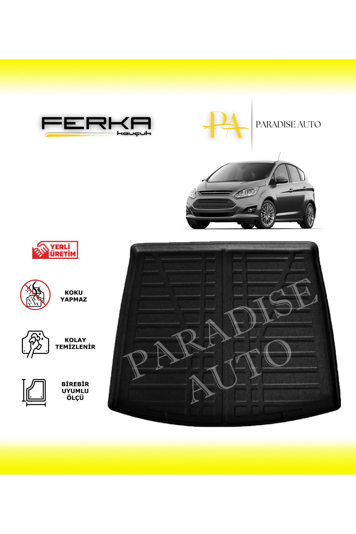Paradise Auto Ford Grand C-Max 7 Koltuklu 2011-2015 Bagaj Havuzu