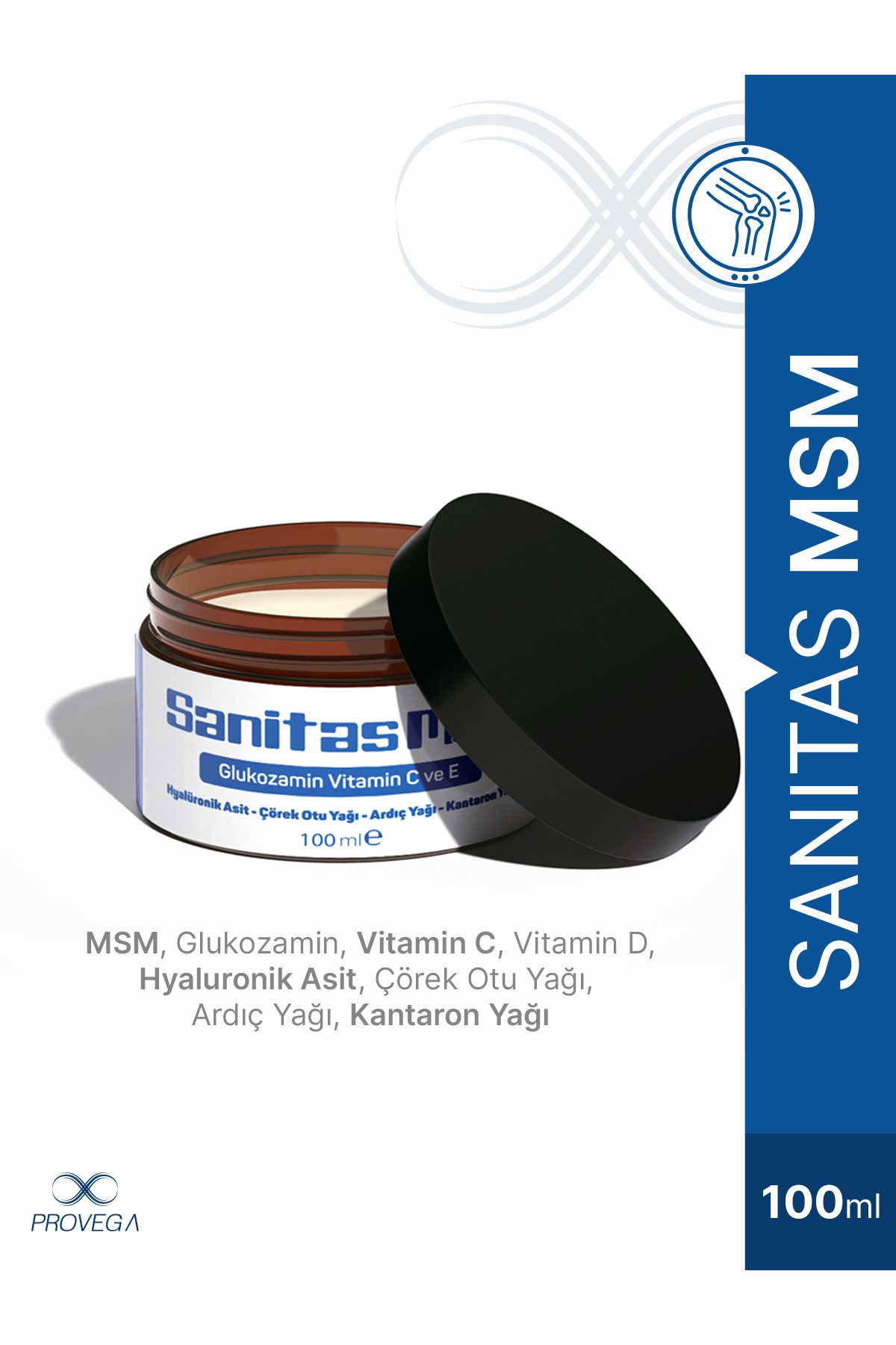 Provega-(Set of 2) Platinum Multi Complex Hydrolyzed Collagen & Msm Cream - Pain - Edema - Swelling 100 ml - Cream 5