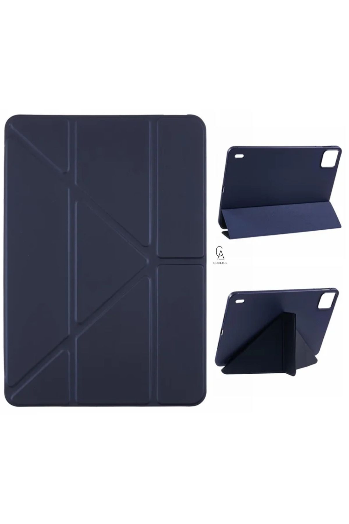 Coolacs Xiaomi Pad 7 Pro 11.2 inç Uyumlu Kılıf 3 Farklı Stand Kalemlikli Tri Folding Tablet Kılıfı