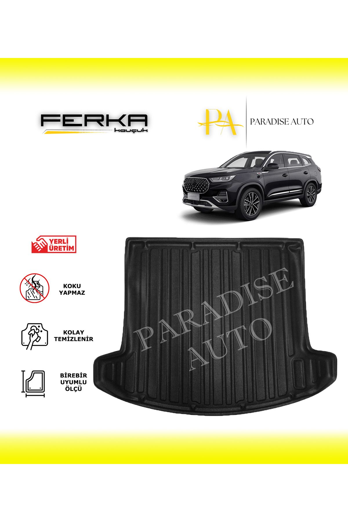 Paradise Auto Chery Tiggo 8 Pro 7 Koltuklu Avangarde 2024 ve Üstü Bagaj Havuzu
