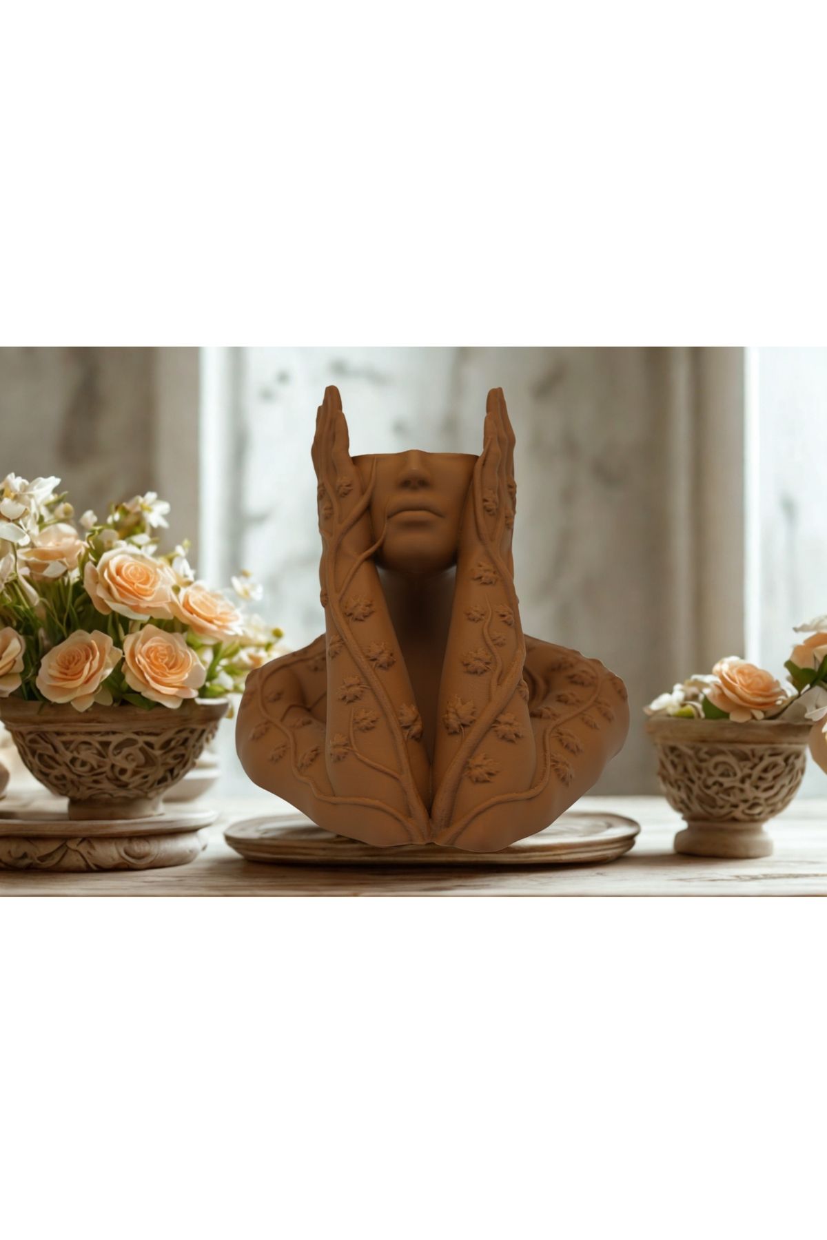 homedekorrs Doğa Ana Temalı 3D Saksı Muhteşem Ayrıntılı