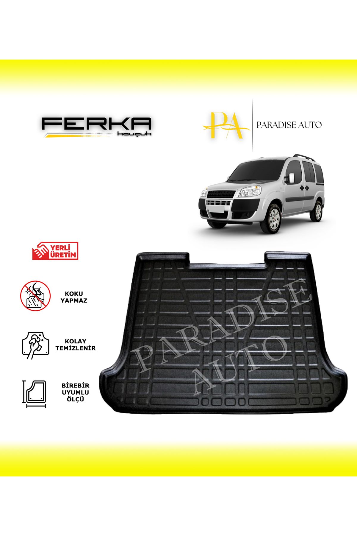 Paradise Auto Fiat Doblo Kısa Şase 2001-2009 Bagaj Havuzu