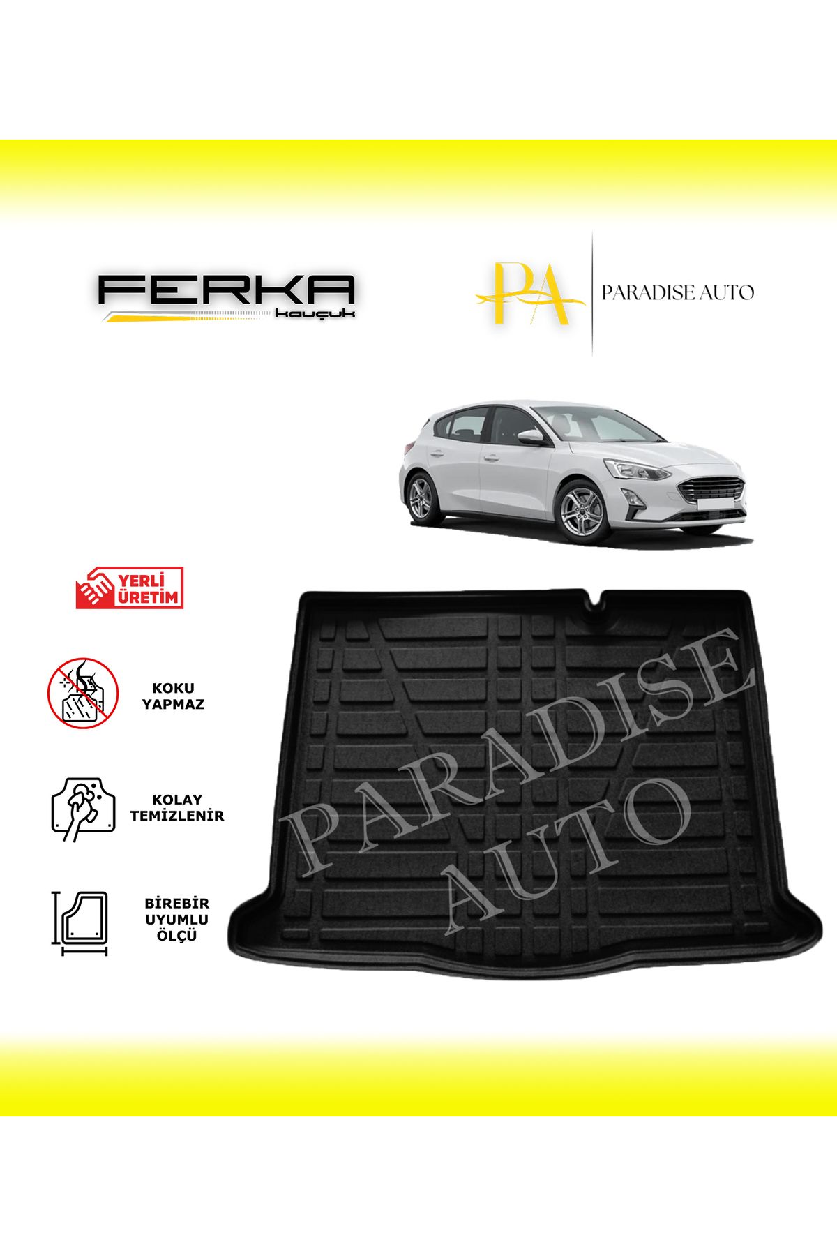 Paradise Auto Ford Focus HB İnce Stepne 2018-2021 Bagaj Havuzu