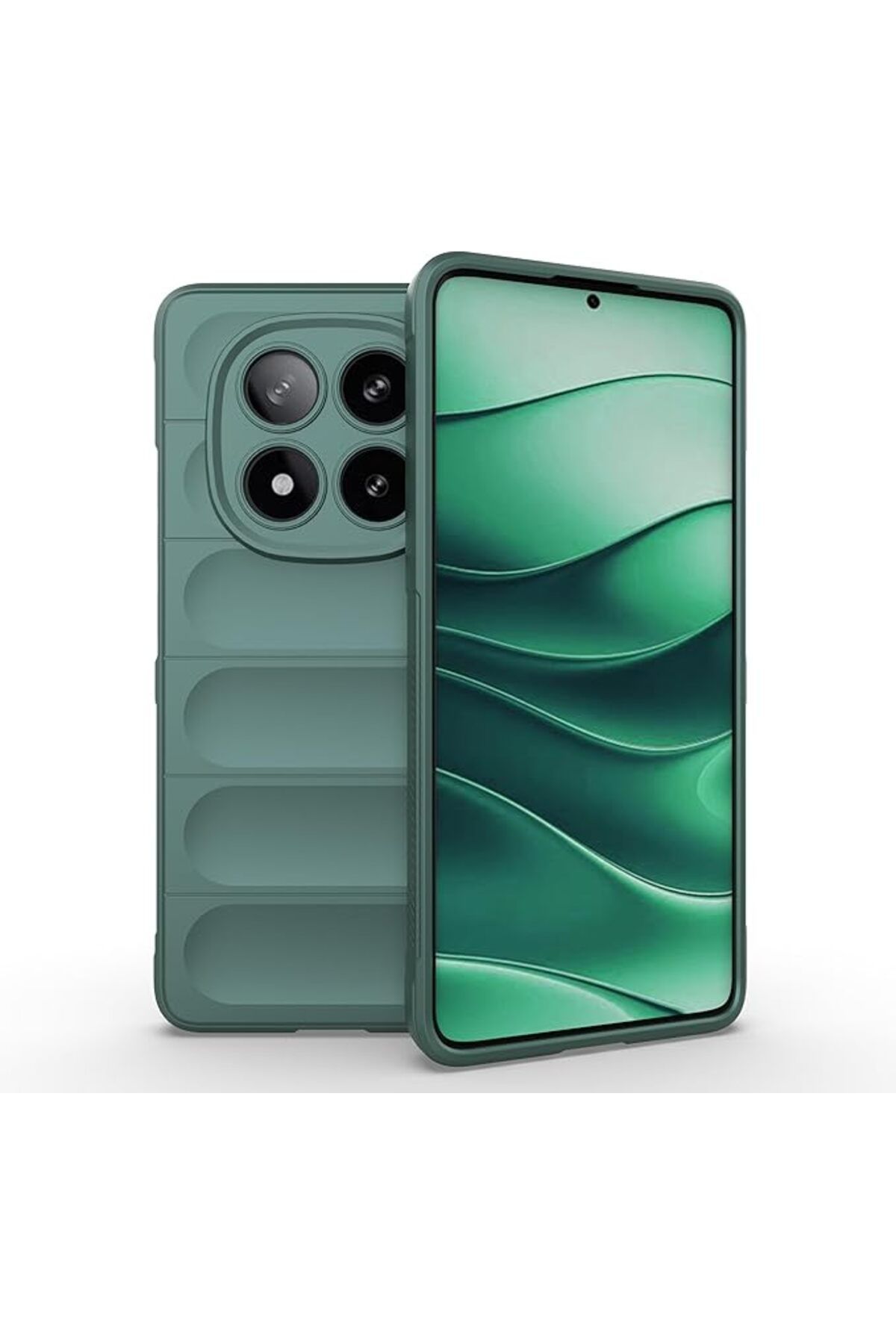 Coolacs Xiaomi Redmi Note 14 Pro 5G Uyumlu Kılıf Esnek Tpu Oyuklu Arka Yüzey Tasarımlı Silikon Kapak