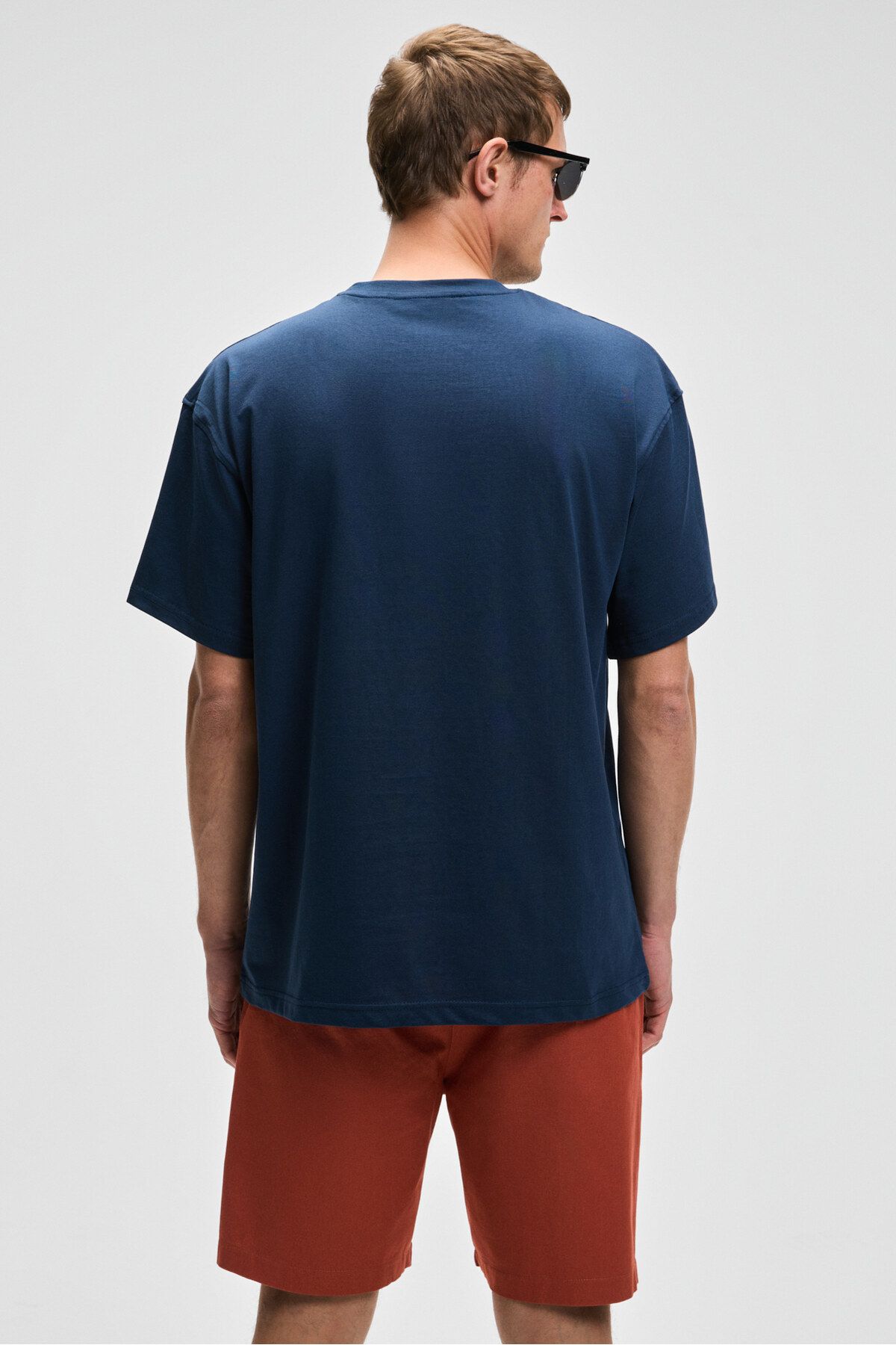 GRIMELANGE-Lasper men's Stretch Fabric side pockets elastic waist Relaxed Fit tile color shorts 6