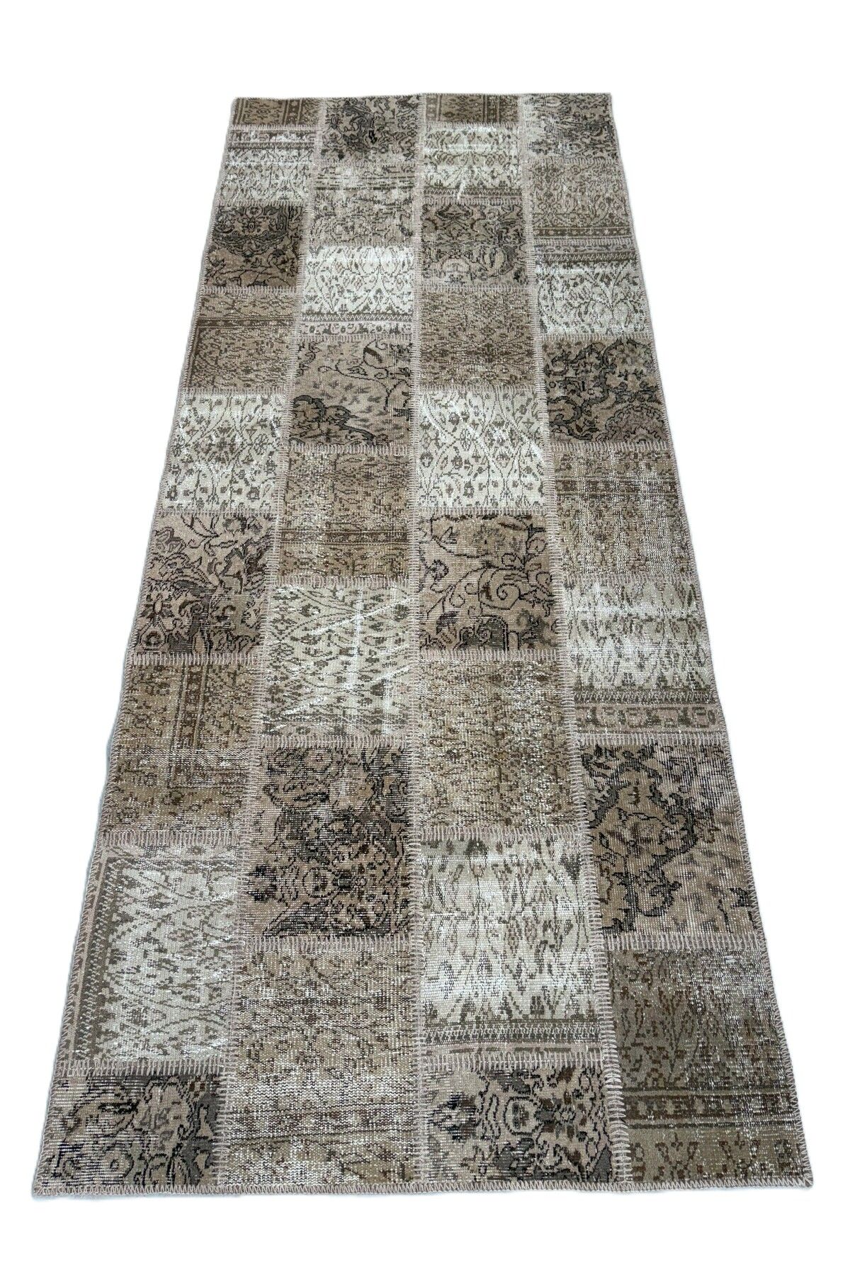 1001Rugs Patchwork El Halı 120 x 300