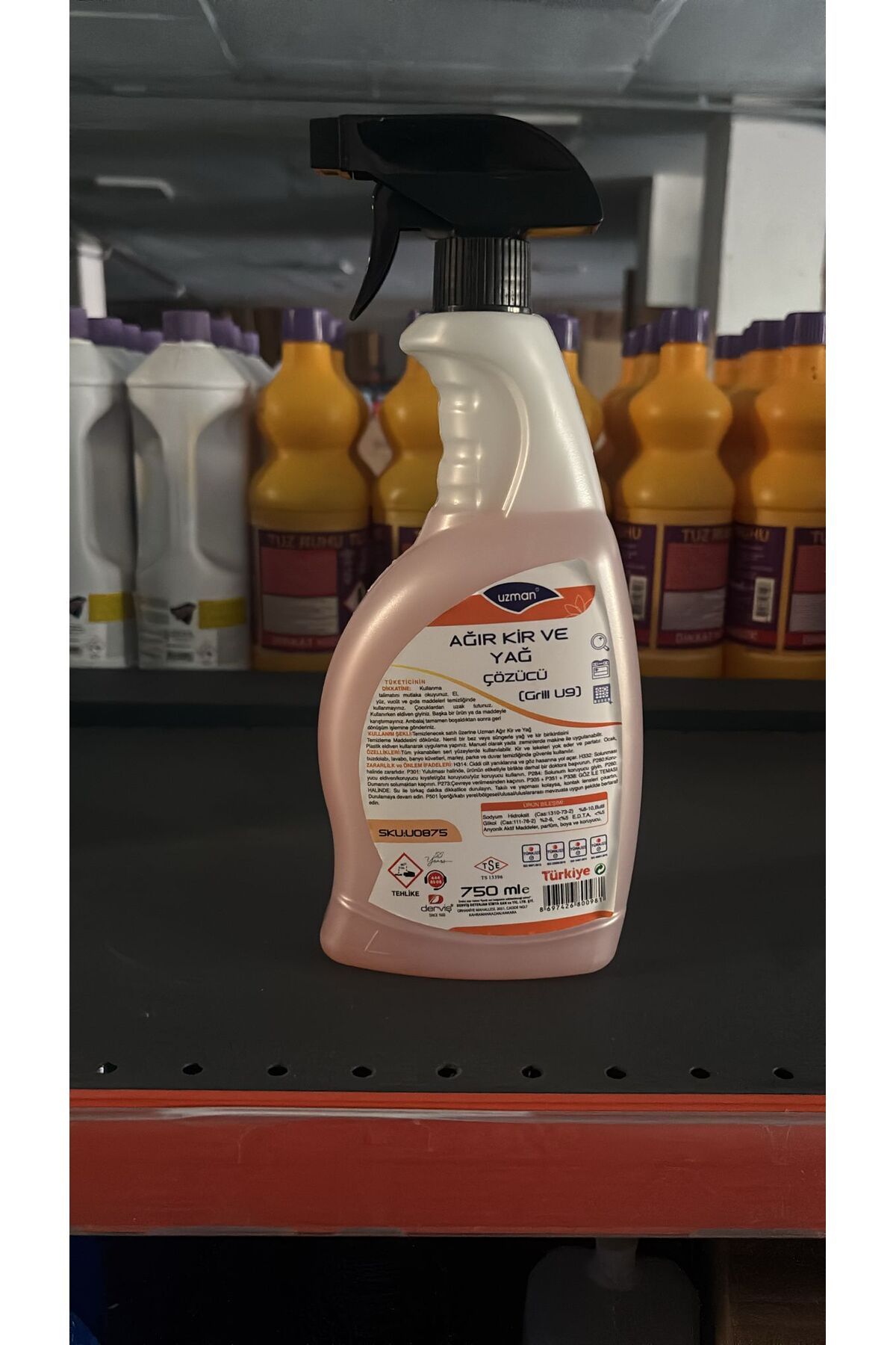 Uzman Ağır Kir ve Yağ Sökücü Sprey 750 ml.
