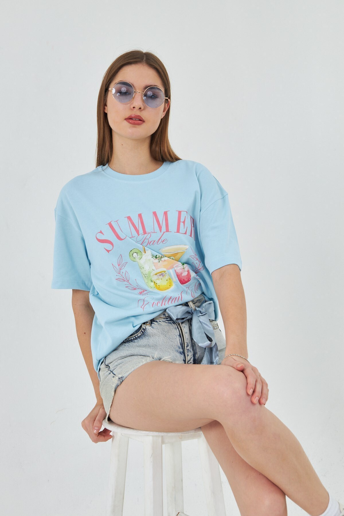The Champ Clothing-Tricou de damă cu imprimeu de vară 100% design 7