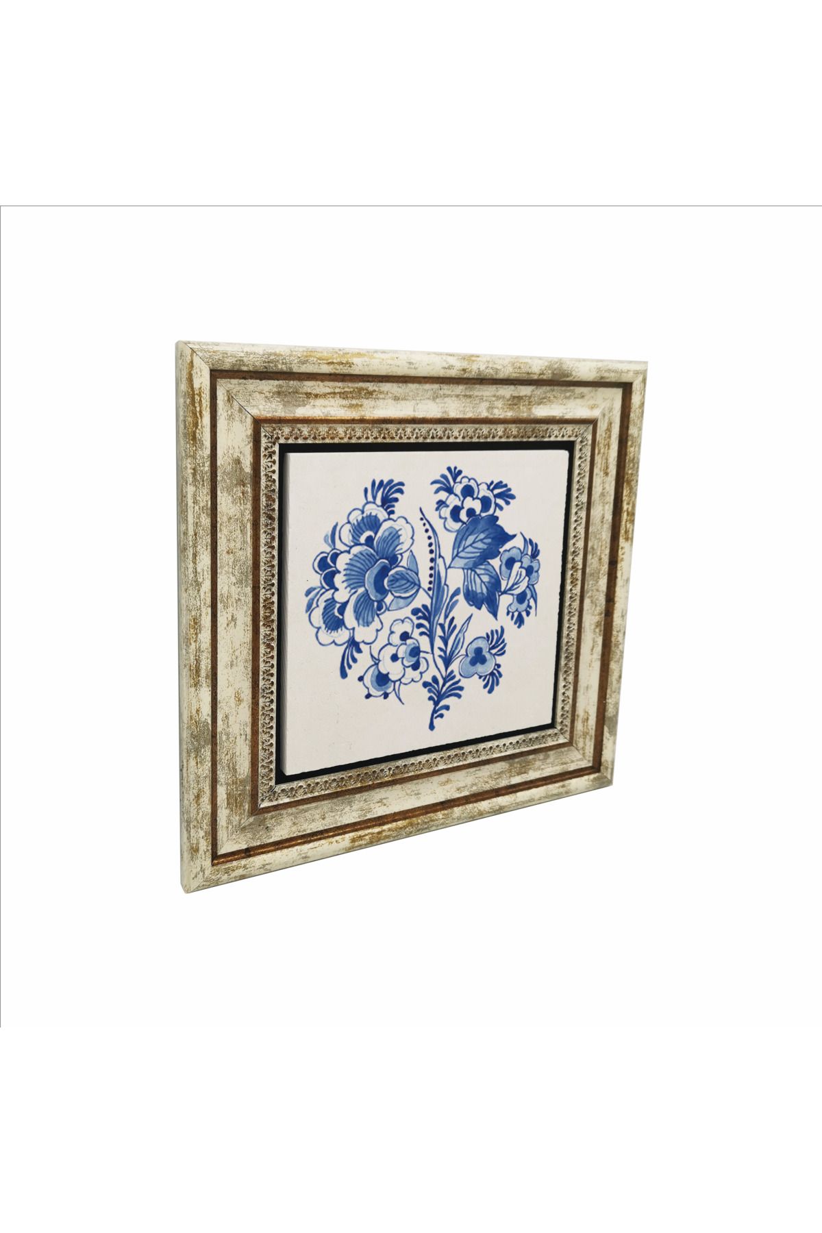 Sadrazam Hollanda Deseni Baskılı Doğaltaş Tablo (25 X 25 KD-93)