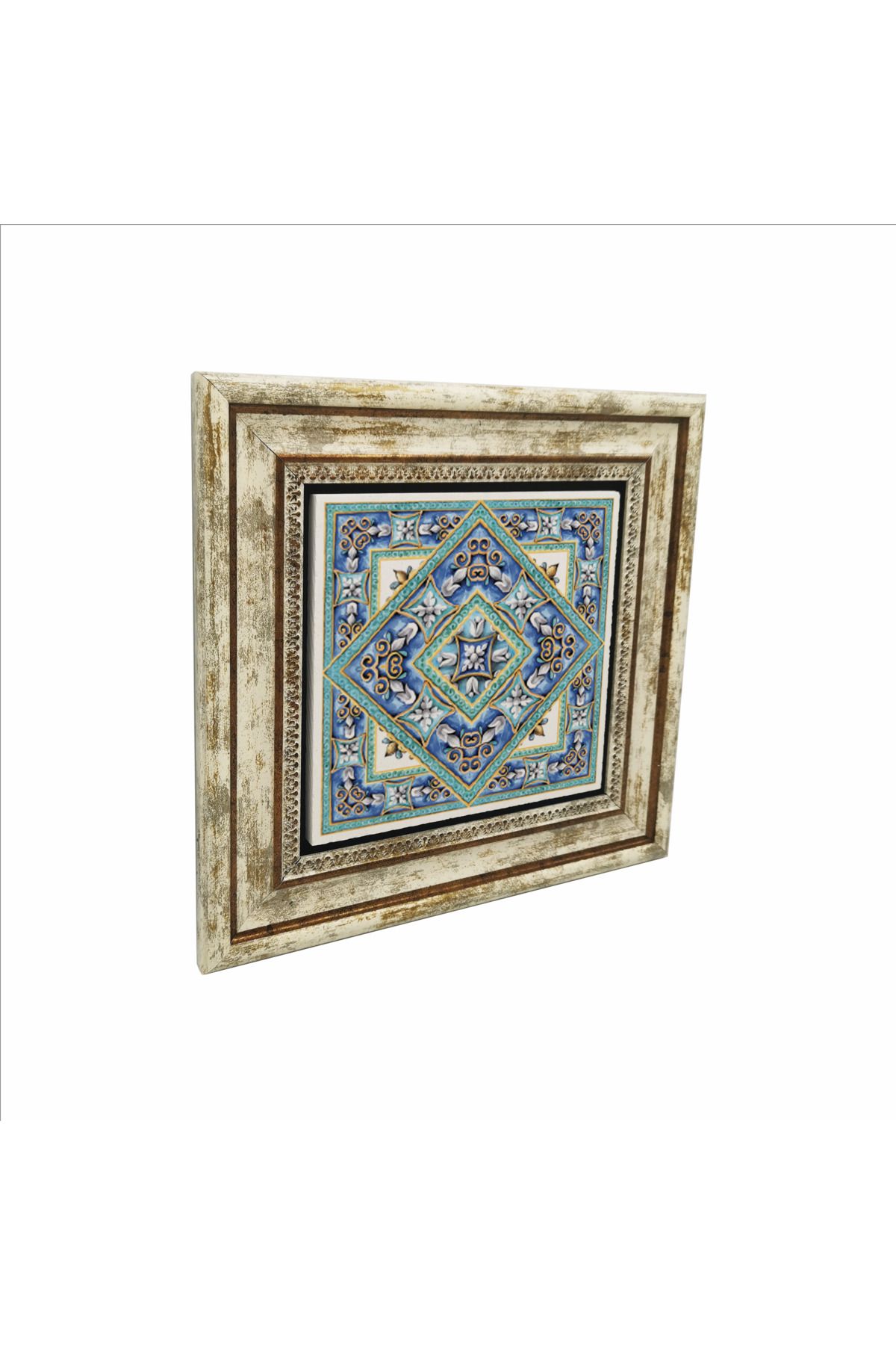 Sadrazam İtalyan Deseni Baskılı Doğaltaş Tablo (25 X 25 KD-75)