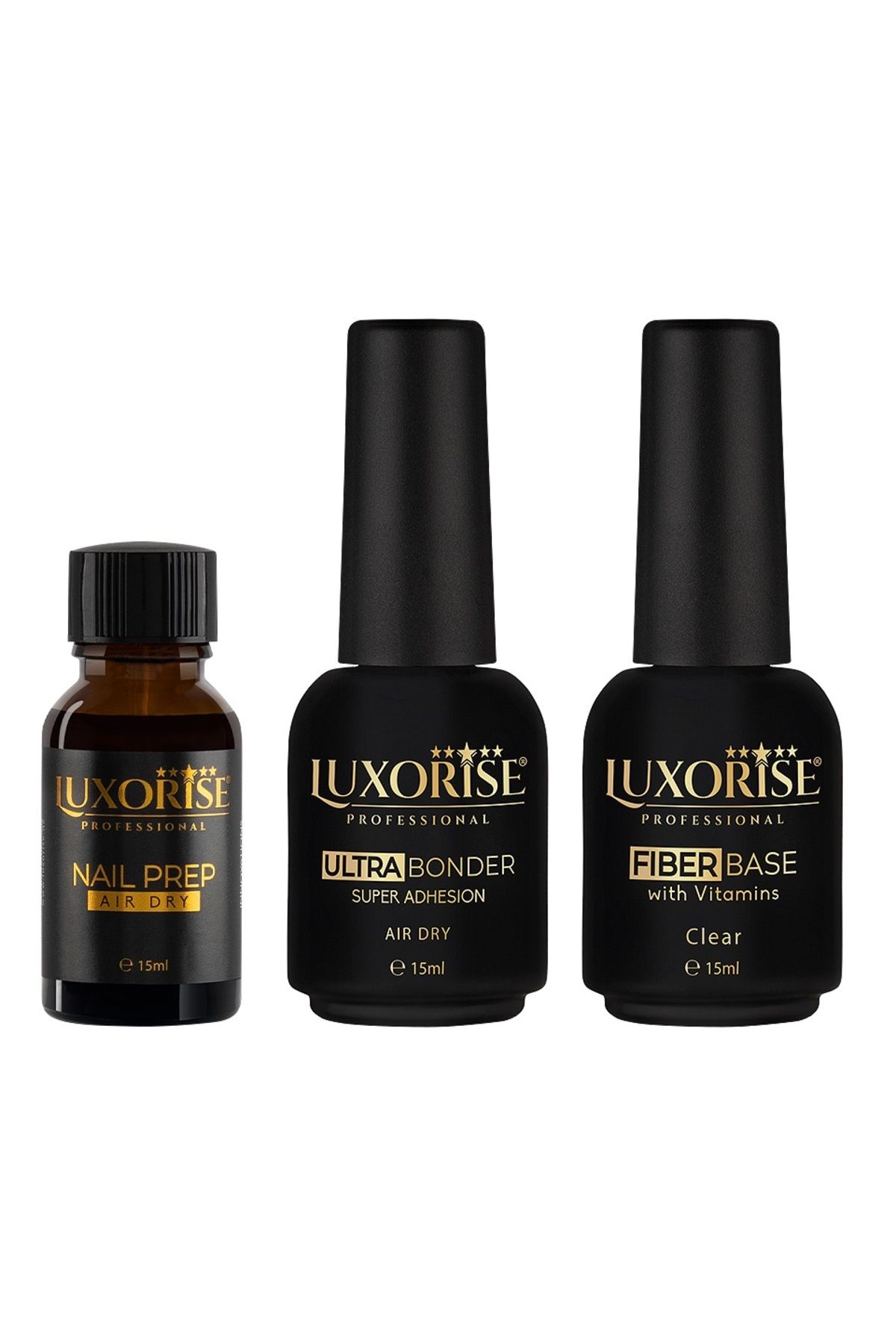 LUXORISE Set Pregătitor Unghii, Ultra Bonder, Bază De Fibre Cu Vitamine, 15ml - One Size