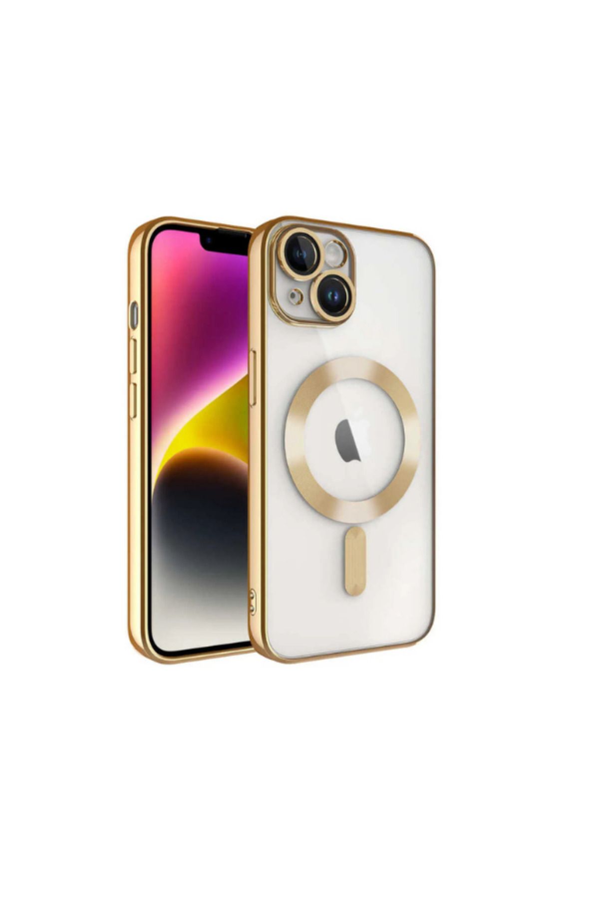 PEXURA TECH İphone 13 Magsafe Destekli 360 Koruma & Kamera Lens Koruyuculu Premium Şeffaf Telefon Kılıfı