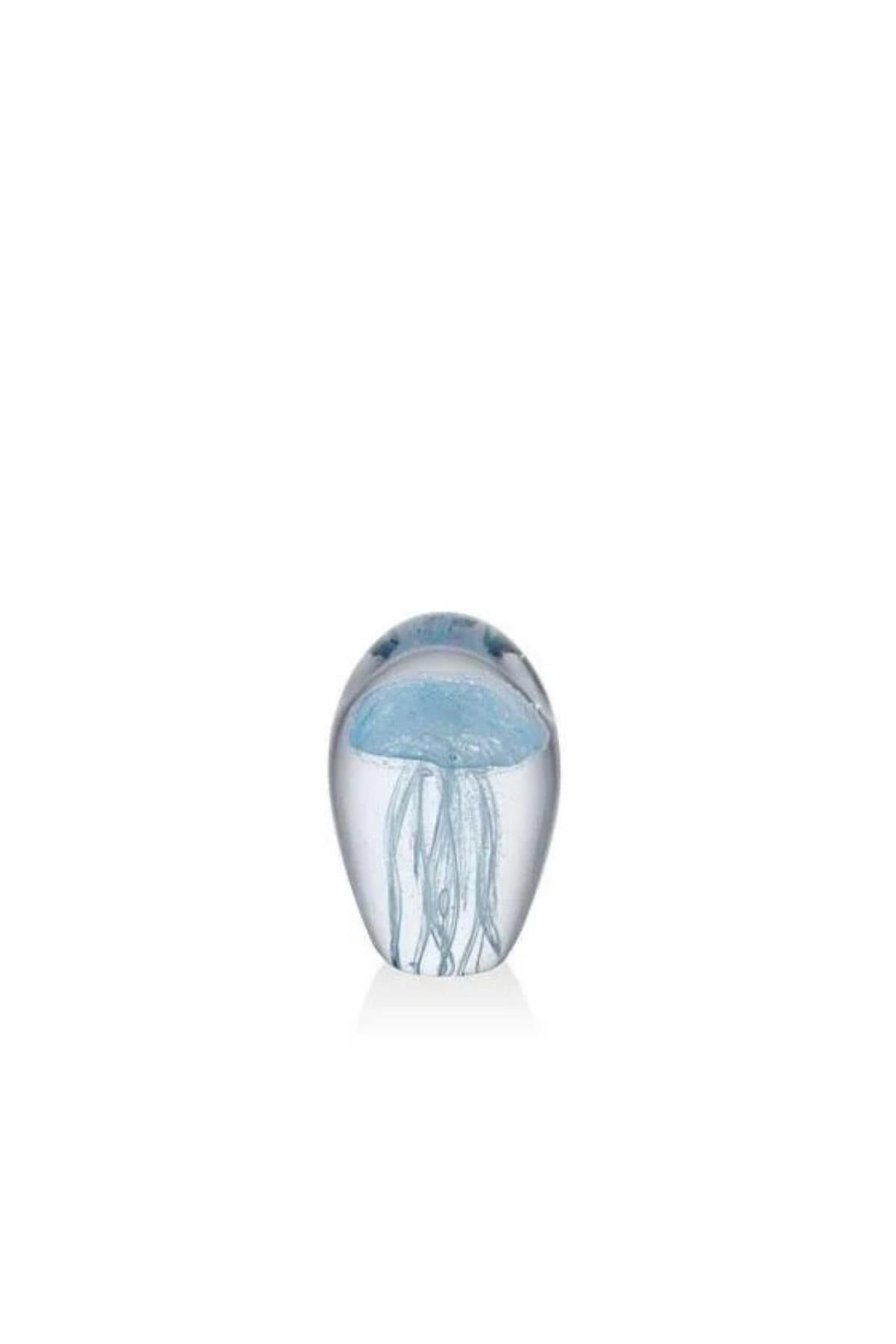 LAMEDORE Jellyfish Aqua Glass Decor 5,5x5,5x8 Cm