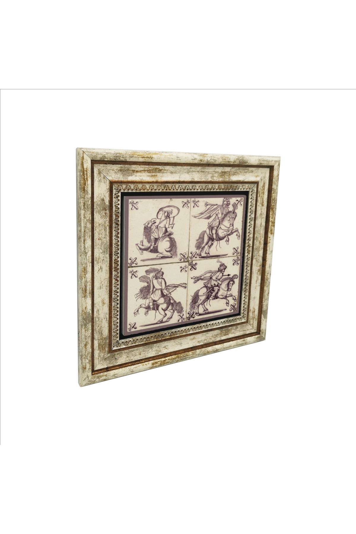 Sadrazam Hollanda Deseni Baskılı Doğaltaş Tablo (25 X 25 KD-100)