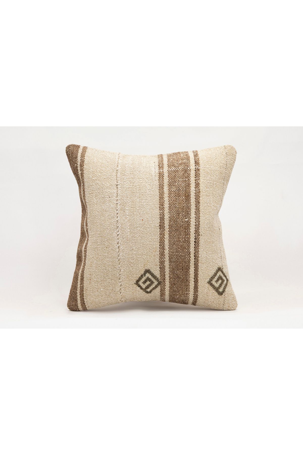 Kilim Whole Sale El Yapımı Kilim'den Yapılmış Vintage Kırlent Kılıfı, Yün, 40x40 Cm
