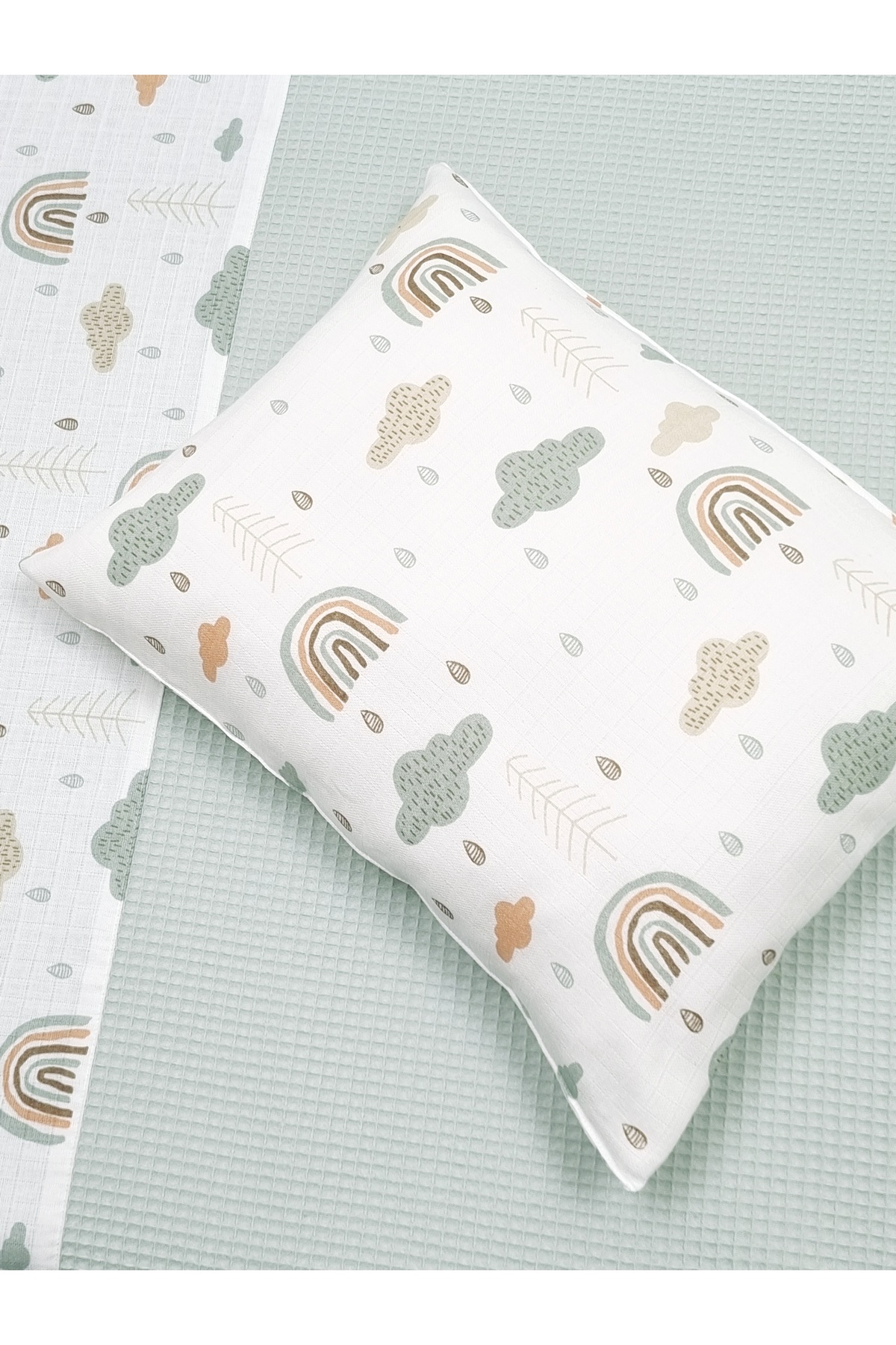 Yada Baby Müslin Waffle Pike Takımı Ve Yastık Kılıfı (80 X 120 CM) fotoğrafı 3 (önizleme)