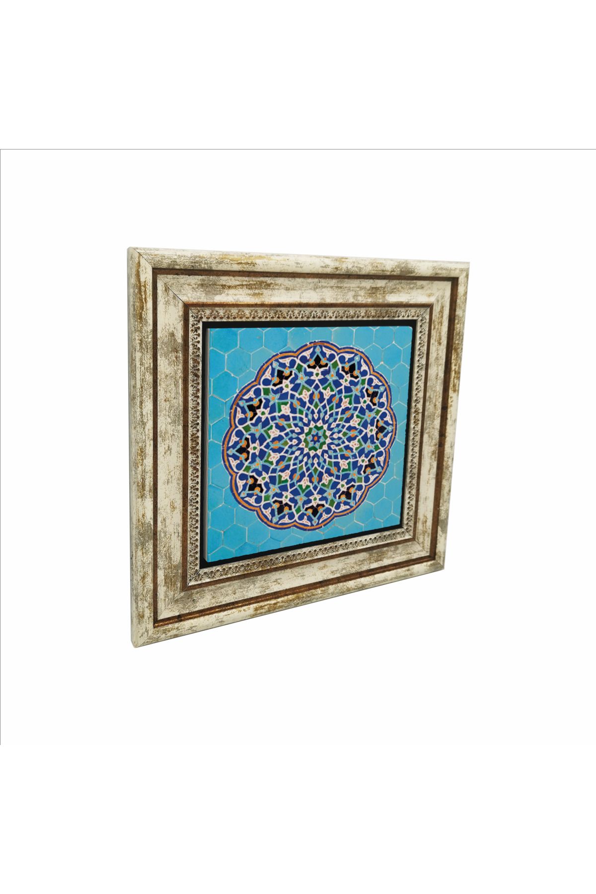 Sadrazam Cuma Cami Çinisi (İran) Baskılı Doğaltaş Tablo (25 X 25 KD-53)
