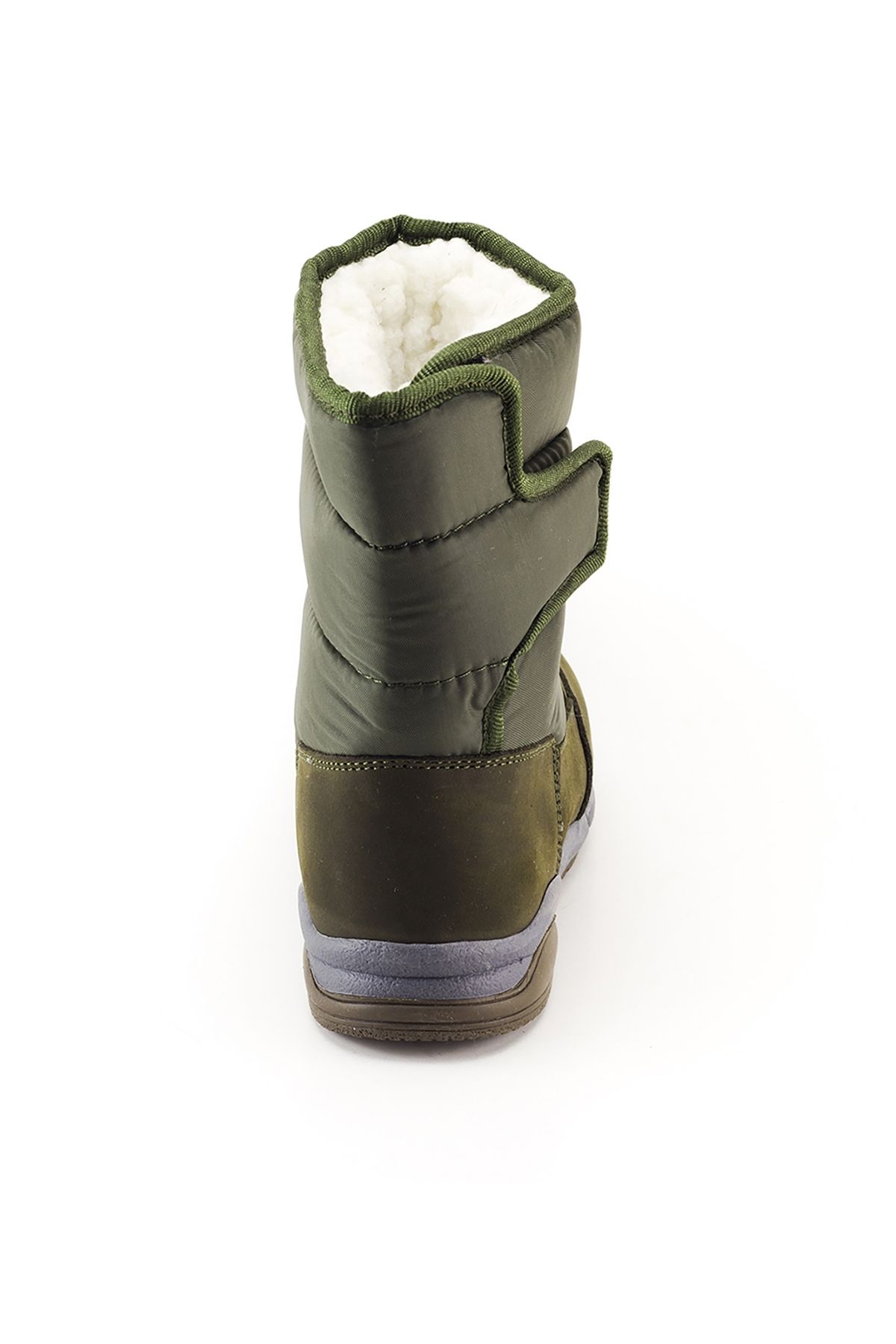 mnpc-Girl's Khaki Leather Orthopedic Supported Children's Boots 4