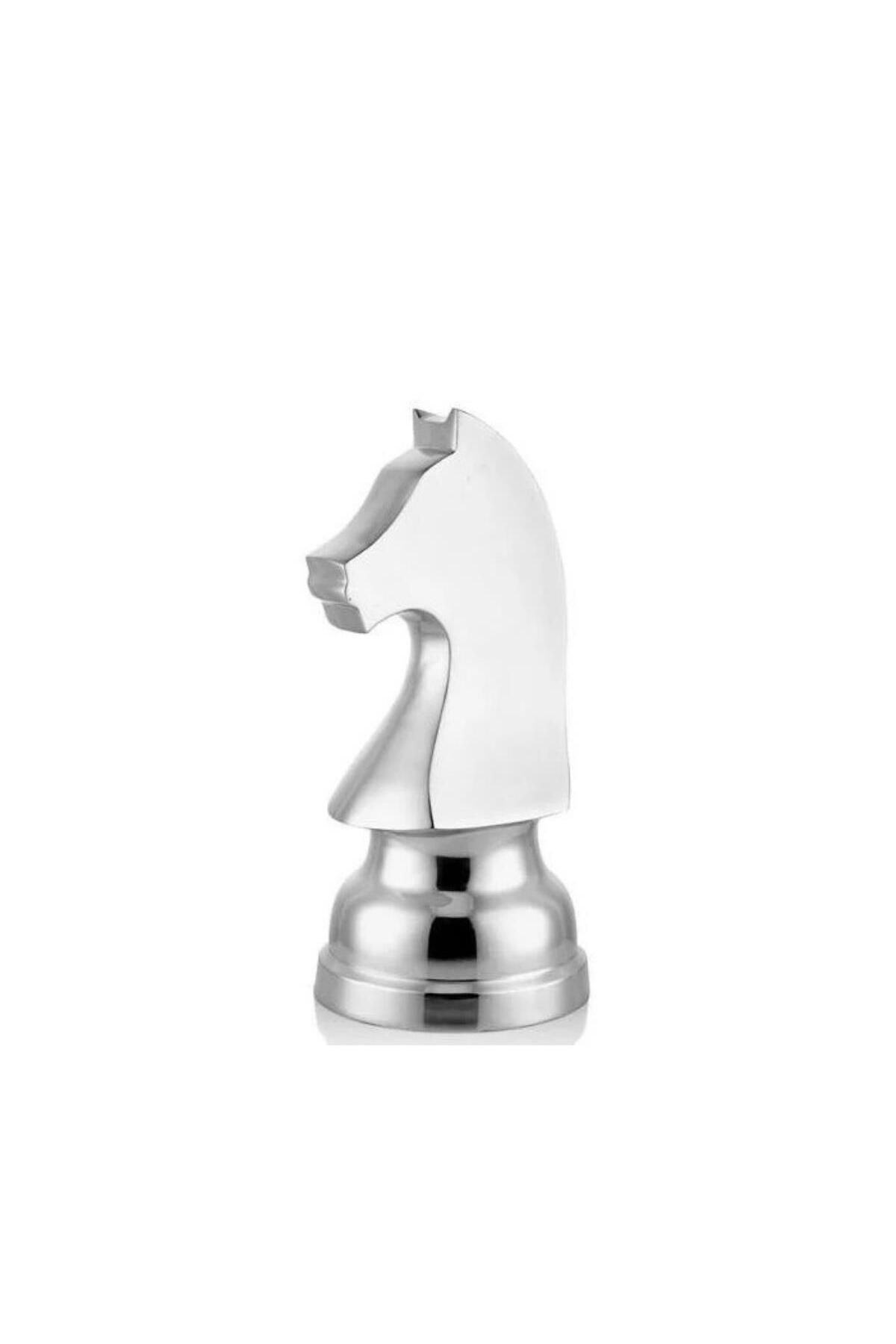 LAMEDORE Chess Knight Nickel 25x52 Cm