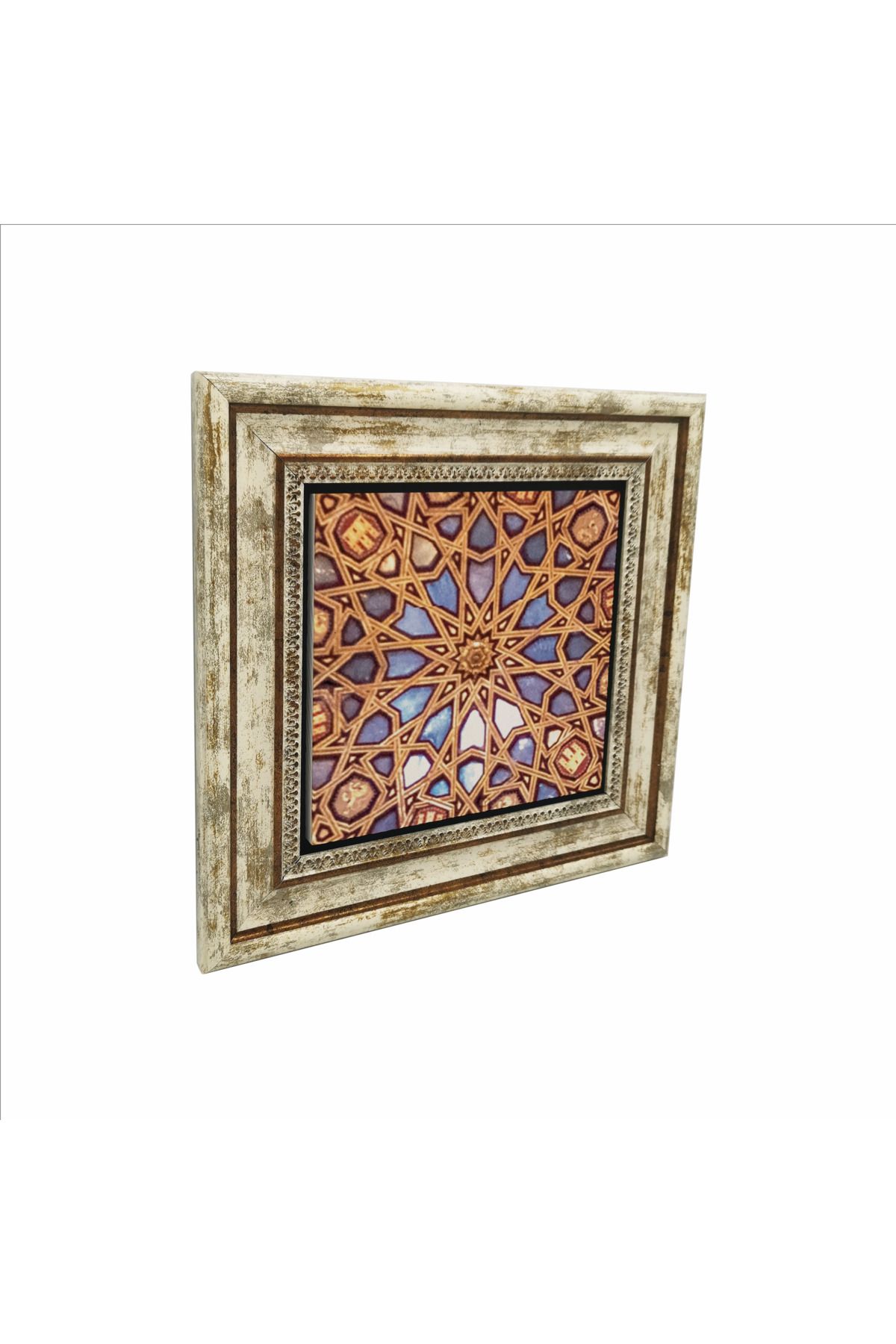 Sadrazam El Hamra Sarayı'ndan Desen Baskılı Doğaltaş Tablo (25 X 25 KD-108)