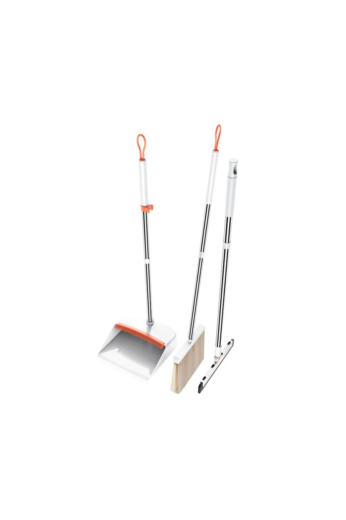 PAA-home-Broom, shovel and scraper set from PAA-home®, comb-type teeth, fine-bristled broom 1