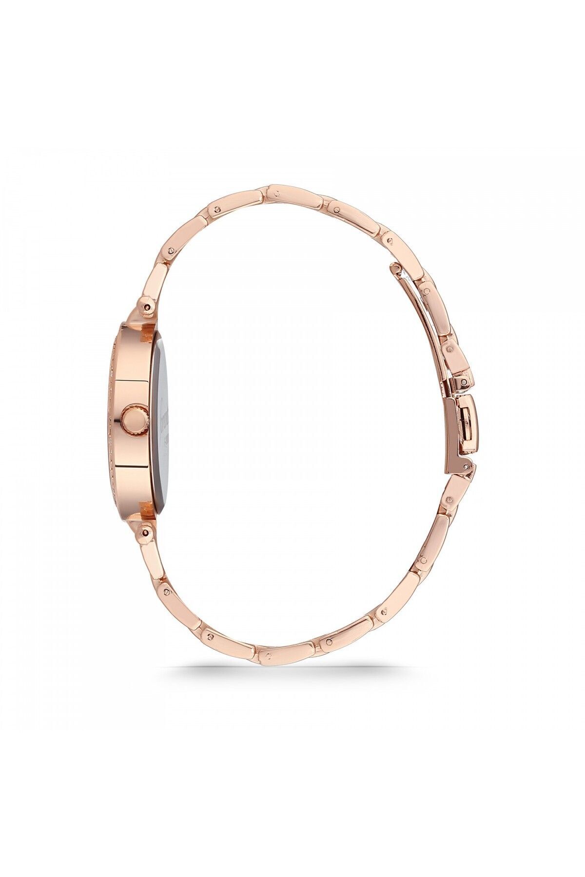 Forentina  Kadın Rose Metal Kol Saati - Rose Yapay Güllü Kutuda Hediye - Ps182100tr - Görsel 5