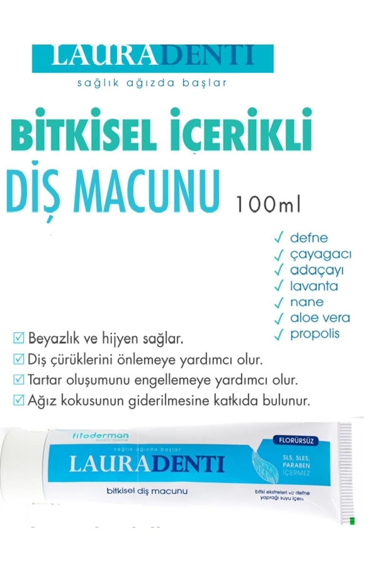 Fitoderman-Lauradenti Anti-Blemish Sensitivity, Whitening Fluoride Free Herbal Toothpaste 100 ml 2