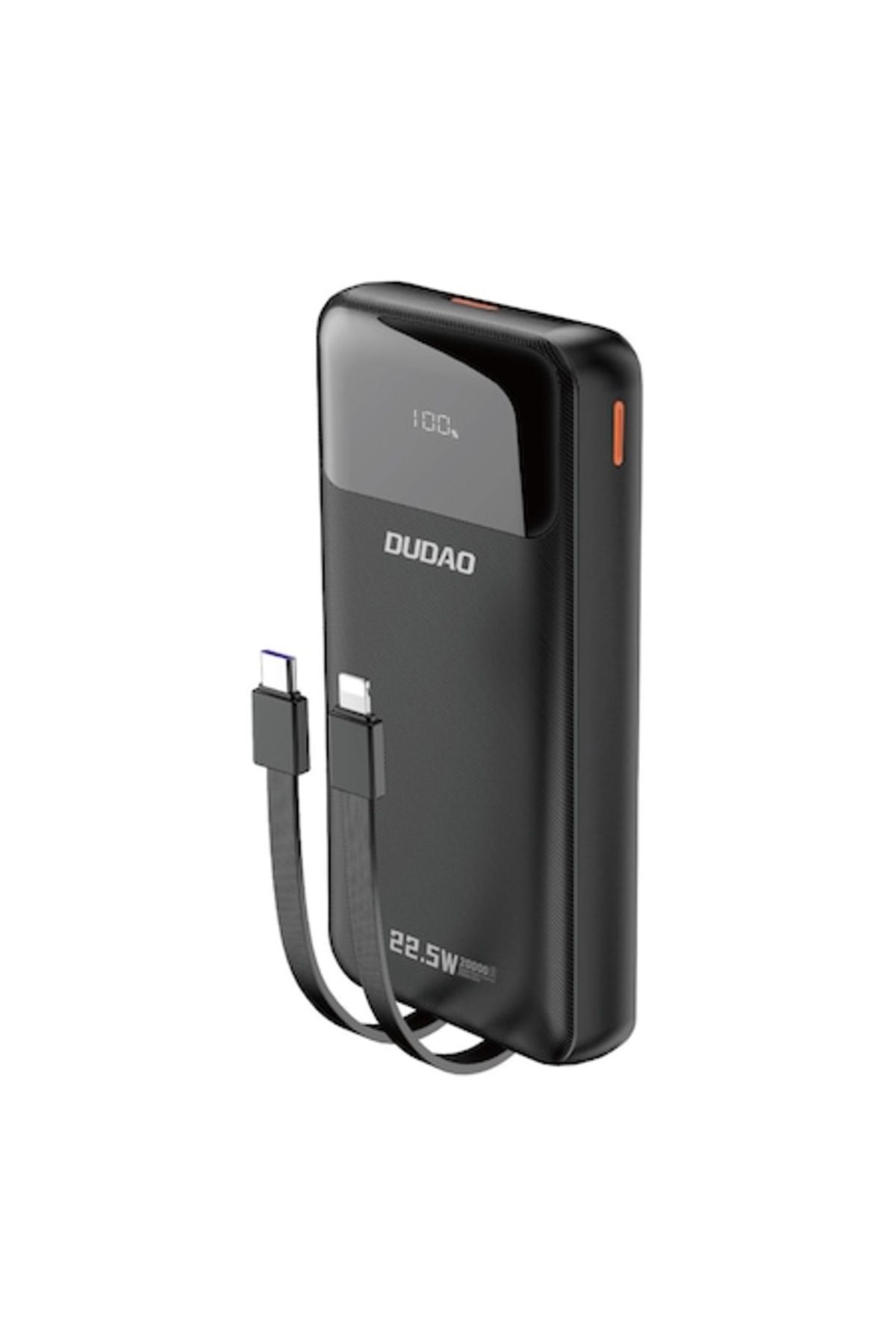 DUDAO Baterie Externă K15pro 20.000 Mah 22,5 W Pd Cabluri Usb-c, Lightning Și Usb-c Încorporate - One Size