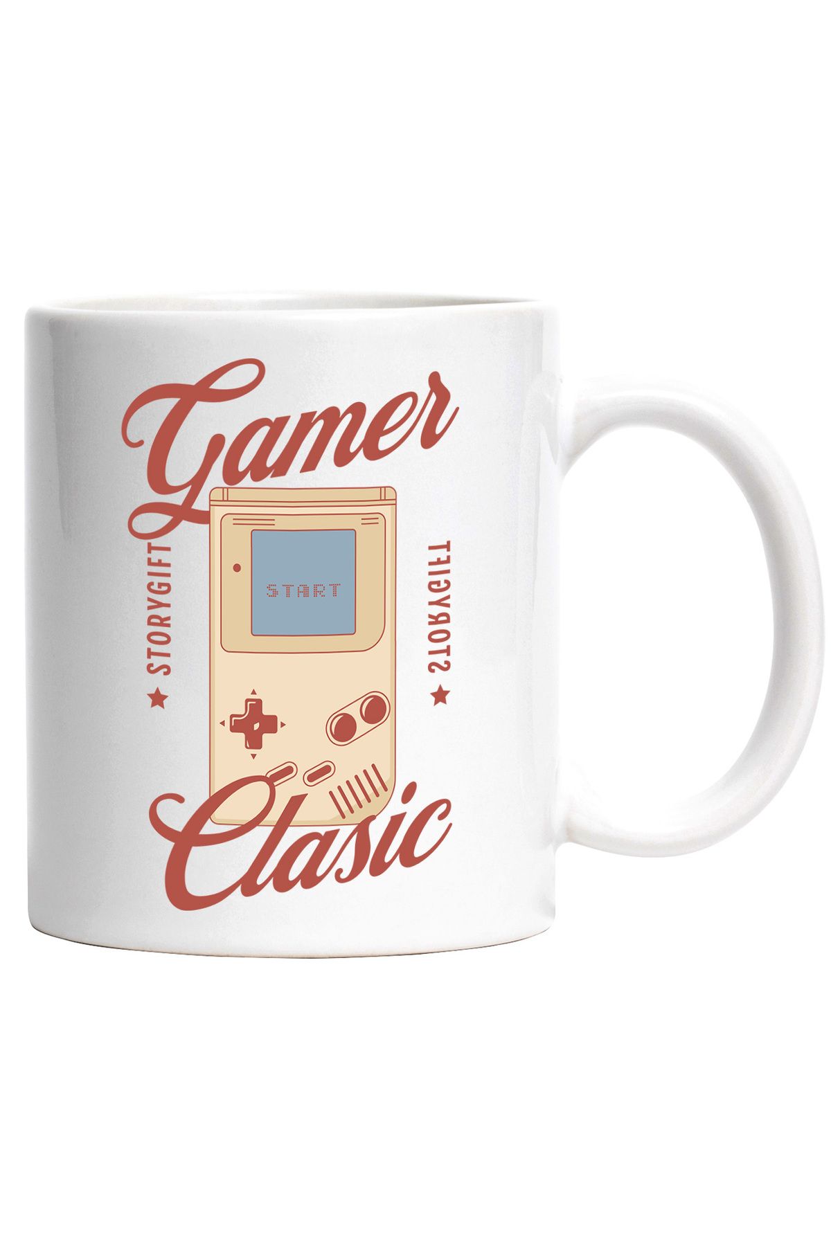 StoryGift Romania Cana Gamer Clasic Joc Video Vintige Veeterani, 330ml, Ceramic Cu Maner Alb, Cu Maner ,stg - One Size